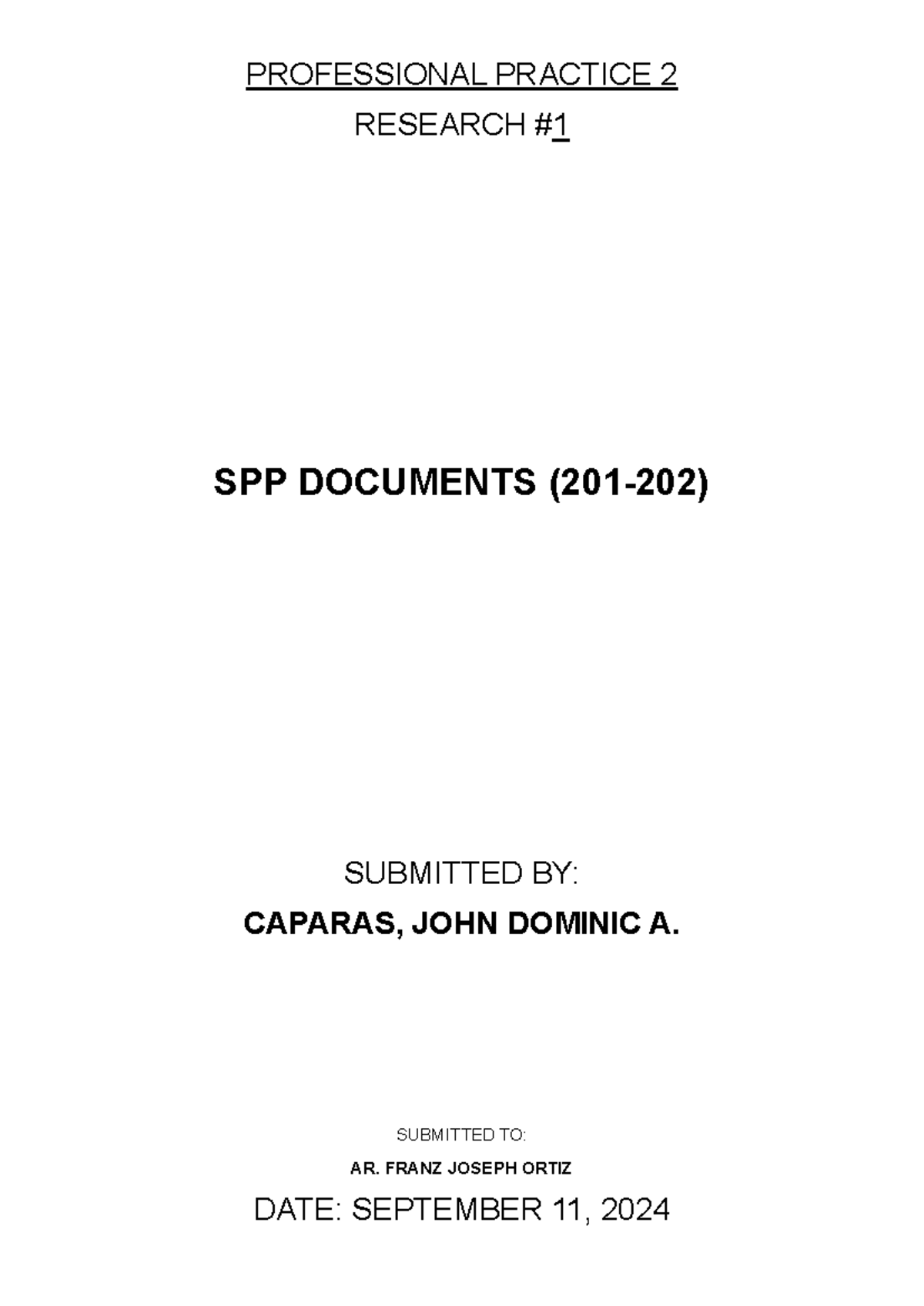 SPP Documents 201-202: Standards of Professional Practice Insights ...