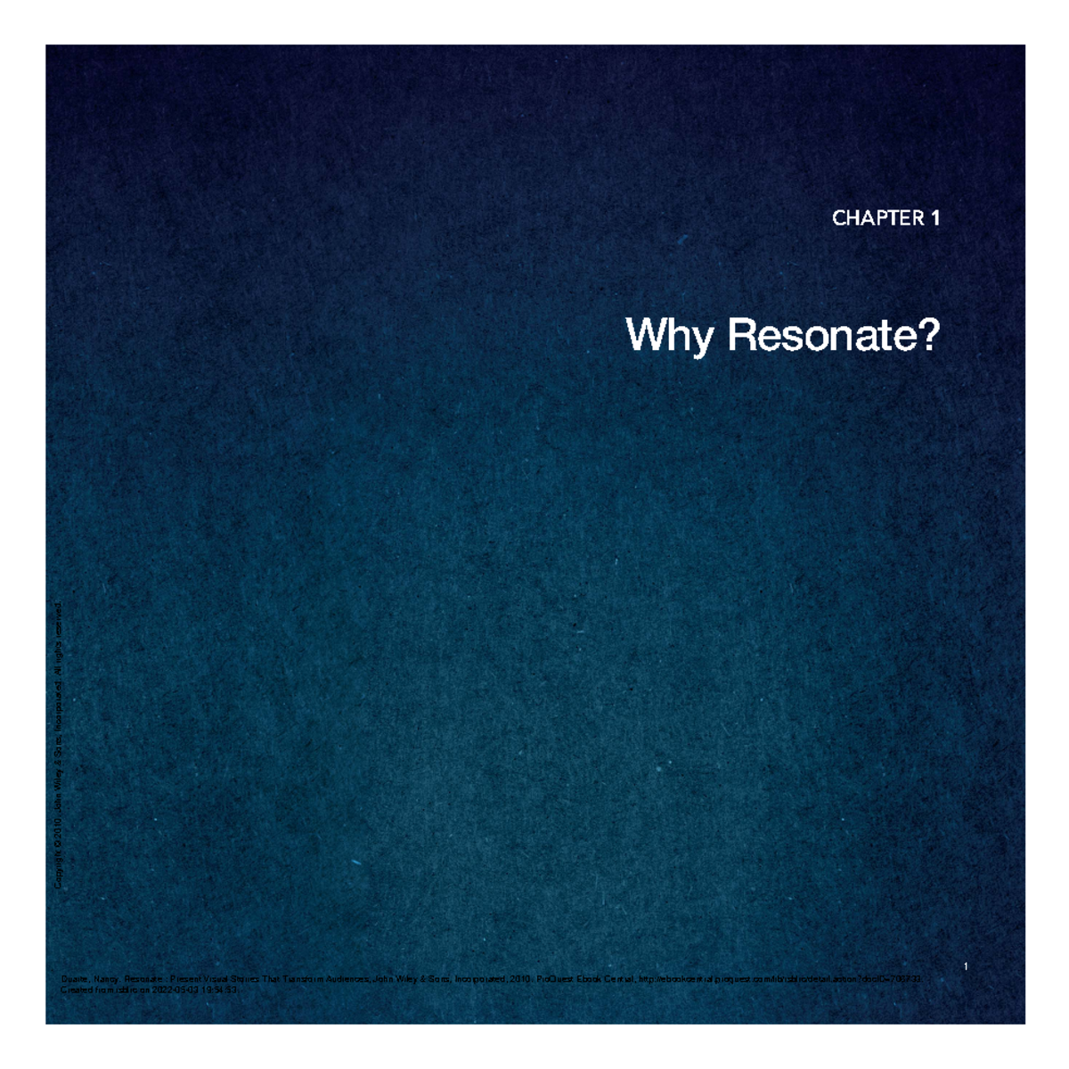 BCom CH01 - Understanding the Art of Resonate Presentations - Studocu