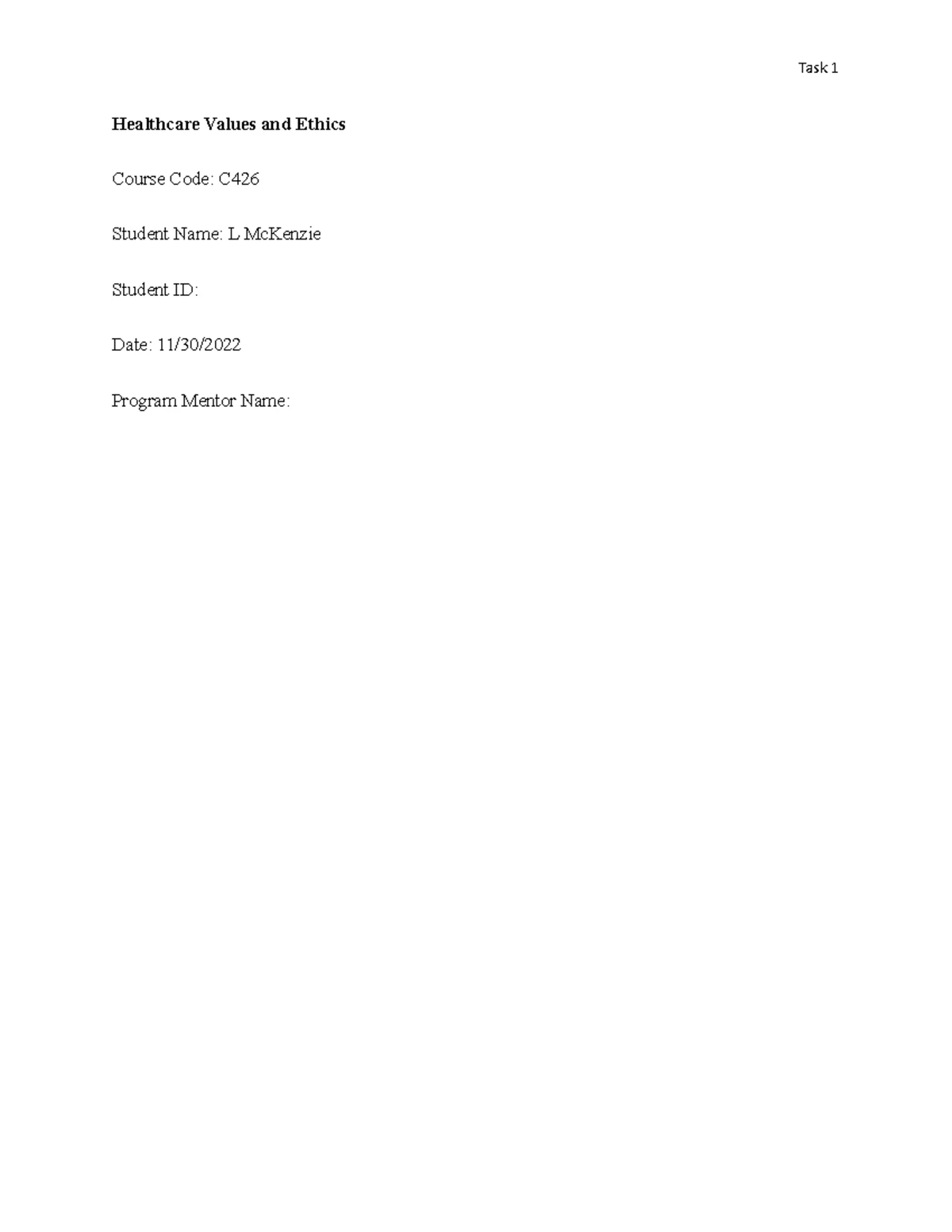 C 426 Test Study Guide - C426 STUDY GUIDE FOR FINAL EXAM Task 1 ...
