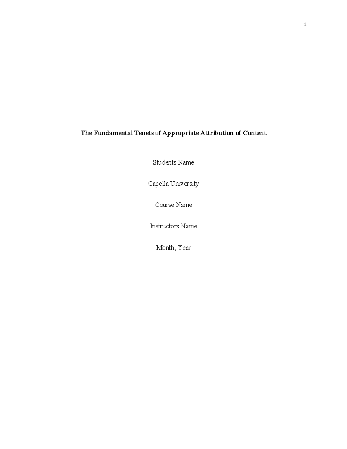 Fundamental Principles of Content Attribution in Academic Writing - Studocu