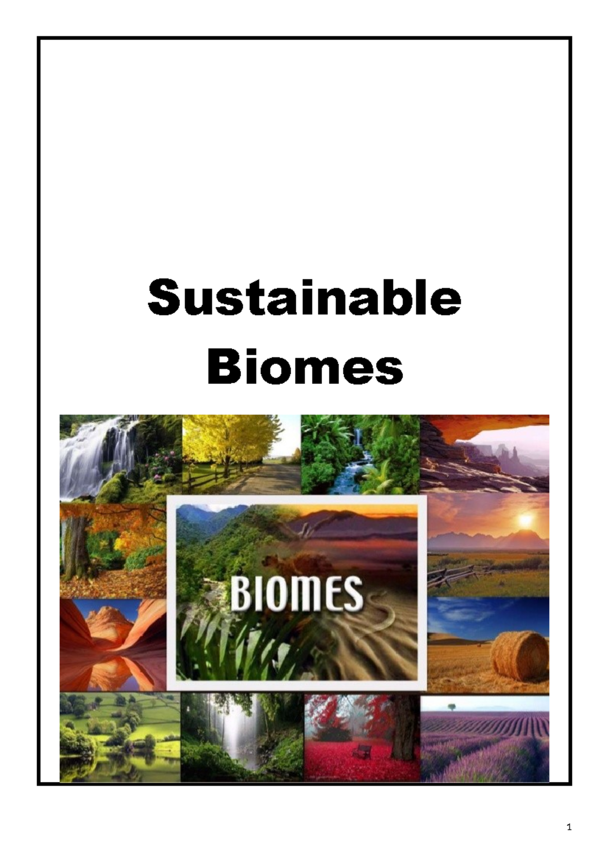9GEO Sustainable Biomes Overview and Key Concepts - Studocu