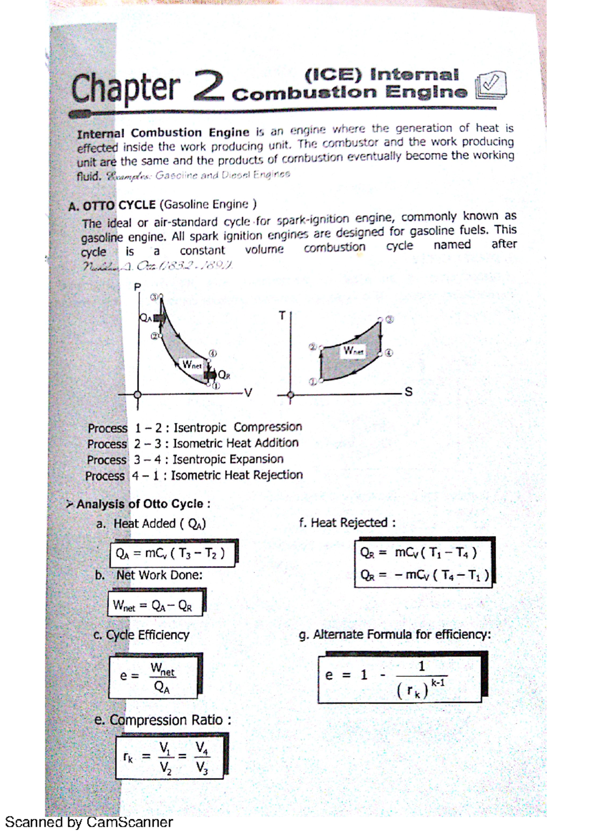Chapter 02: Internal Combustion Engine Principles - ME 301 Exam Review ...
