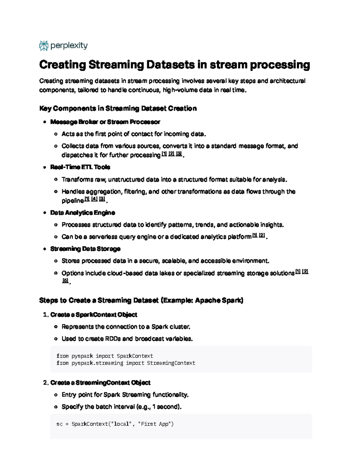 Creating Streaming Datasets in Stream Processing: Key Steps ...