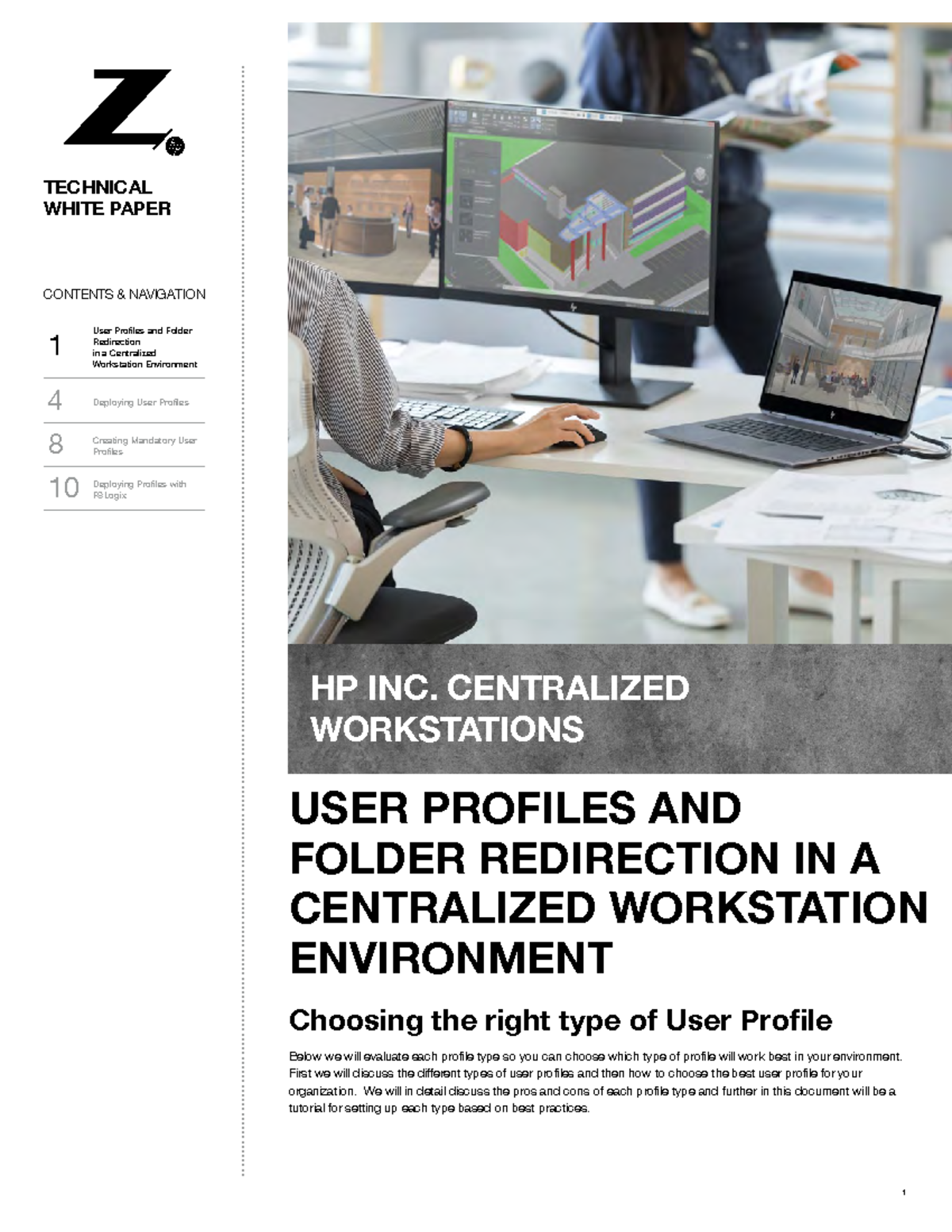 User Profile - Lecture notes 1 - 1 HP INC. CENTRALIZED WORKSTATIONS ...