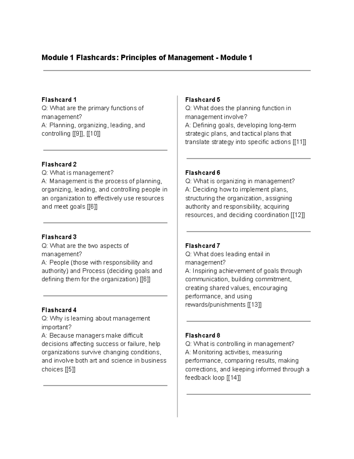 Principles of Management (MGT101) - Flashcards on Organizational Design ...