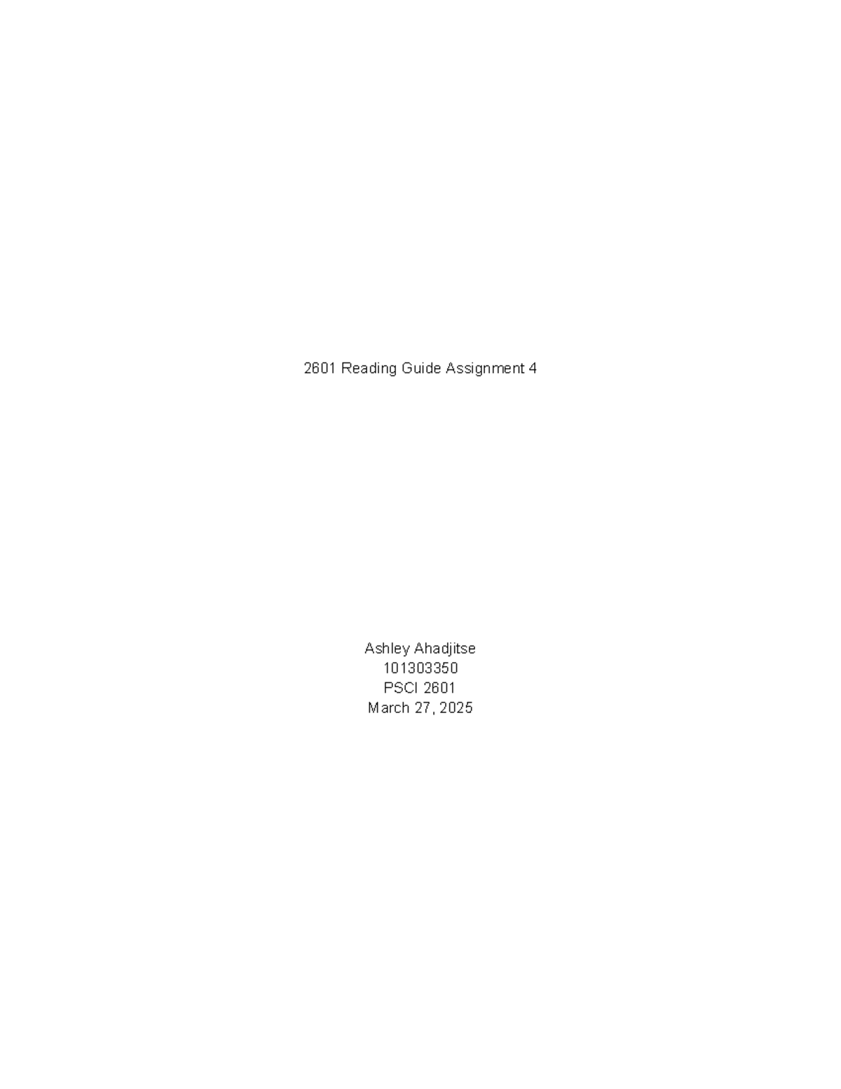 PSCI 2601 Reading Guide: Understanding Peacekeeping Techniques - Studocu