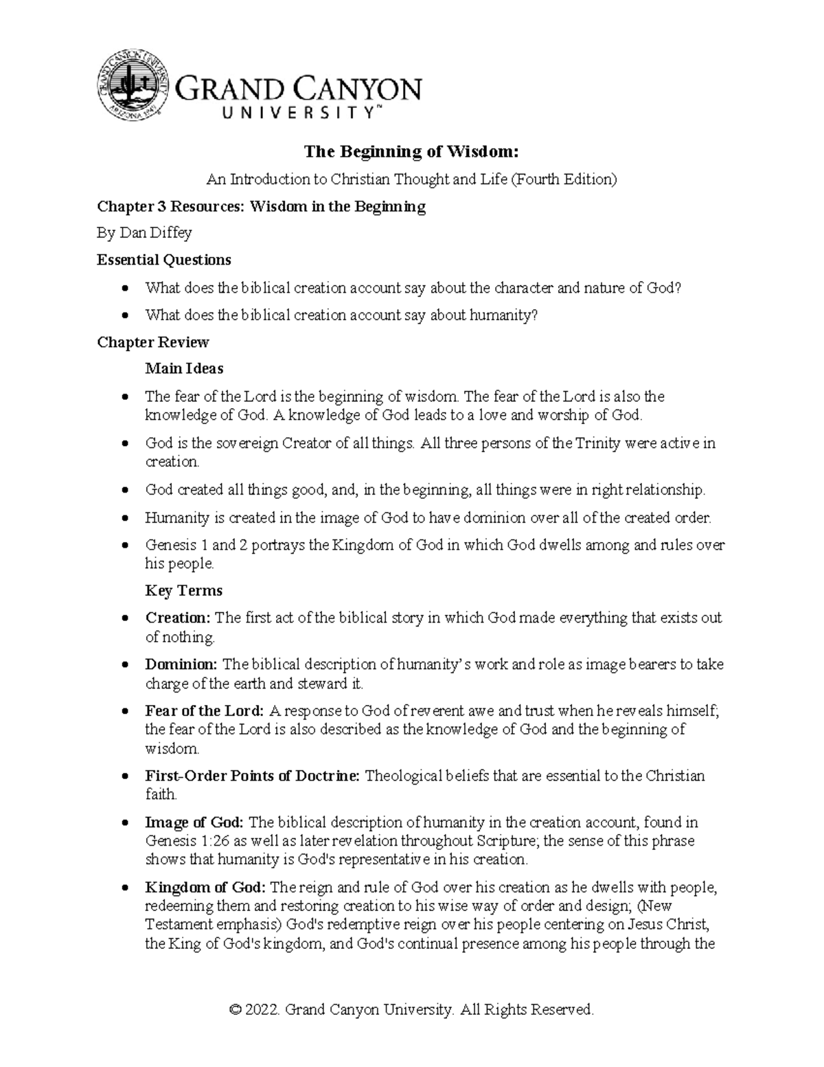 CWV V1 Ch03 Resources: Exploring Wisdom in Creation and Governance ...