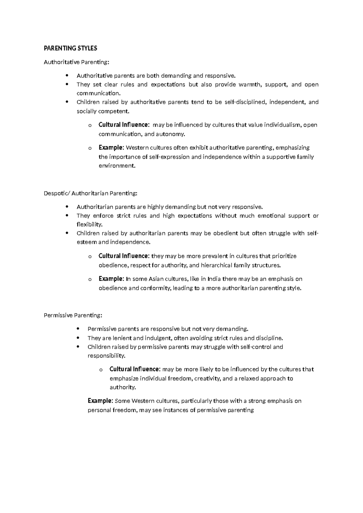 Parenting Styles: Cultural Influences and Child Development Insights ...