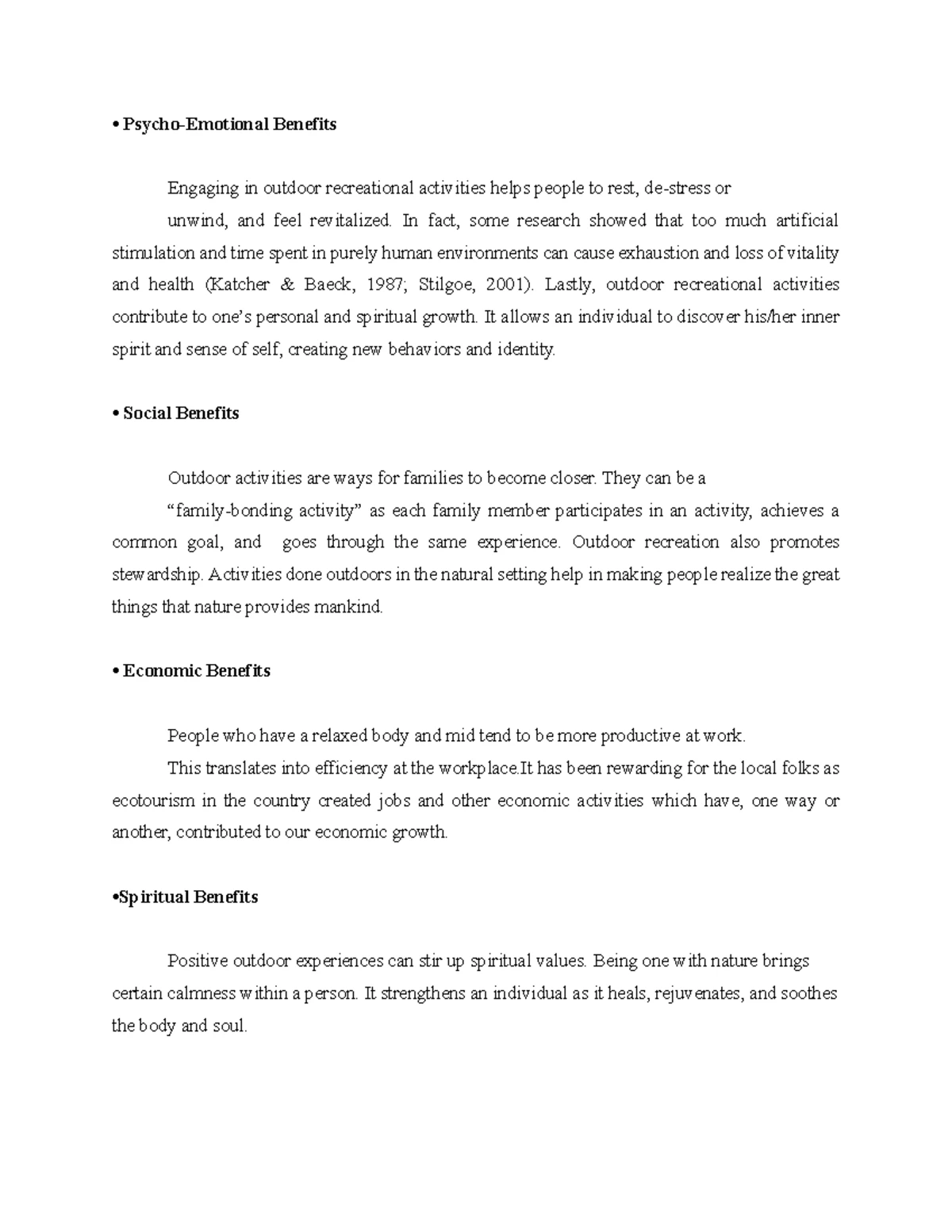 PE Seven Principles of Leave No Trace: Guidelines for Outdoor Ethics ...