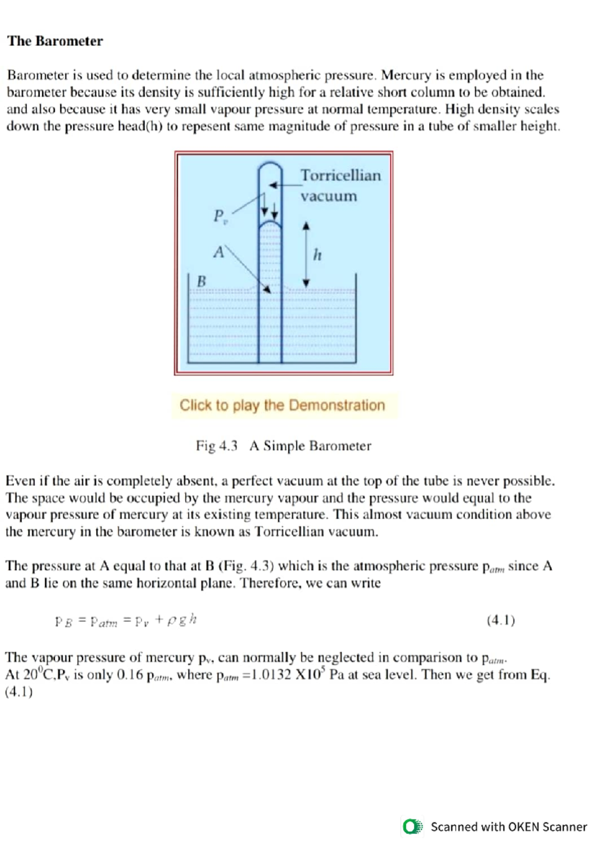 Fluid Mechanics 3 - Understanding Barometers, Manometers & Buoyancy ...