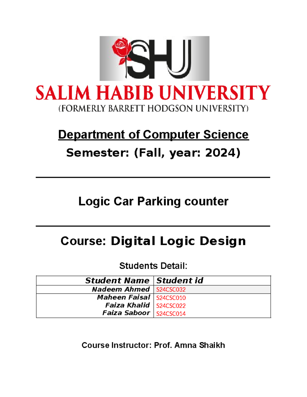 DLD-project - practical - Department of Computer Science Semester ...