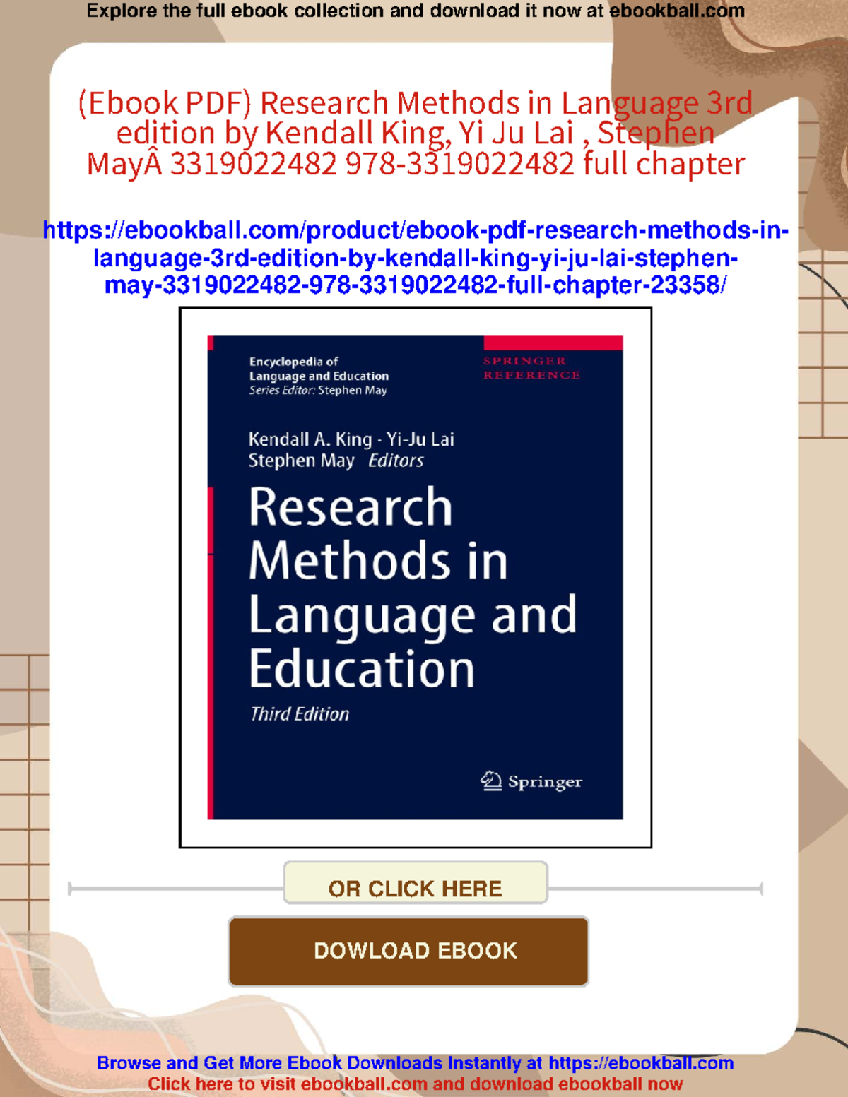 Research Methods in Language Education: 3rd Edition Overview ...