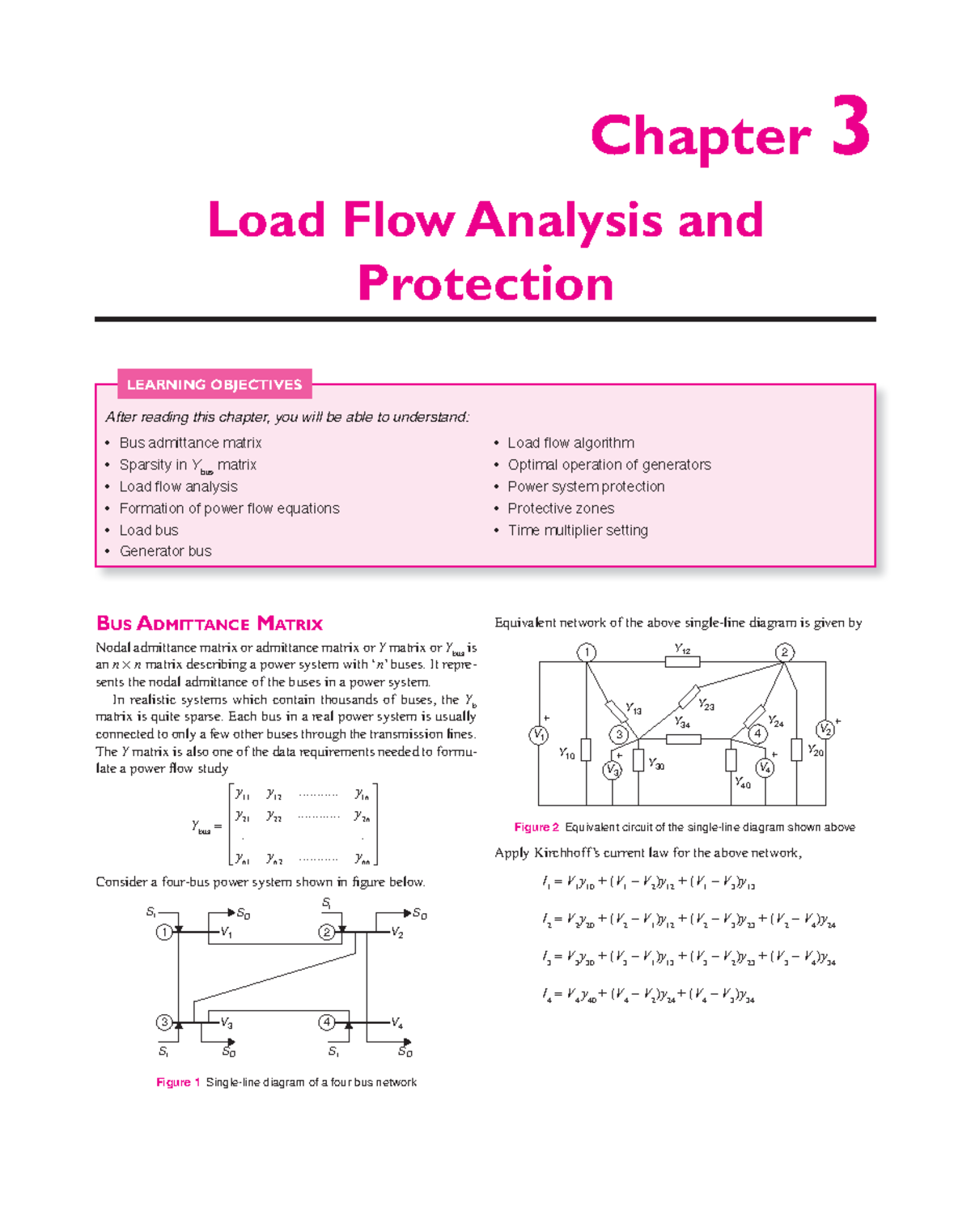 Load Flow Analysis and Protection (Chapter 3) - Power Systems Study ...