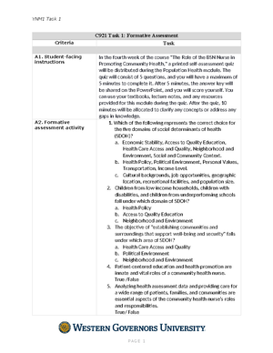 [Solved] Explain how to use the COPA model to assess the environment ...