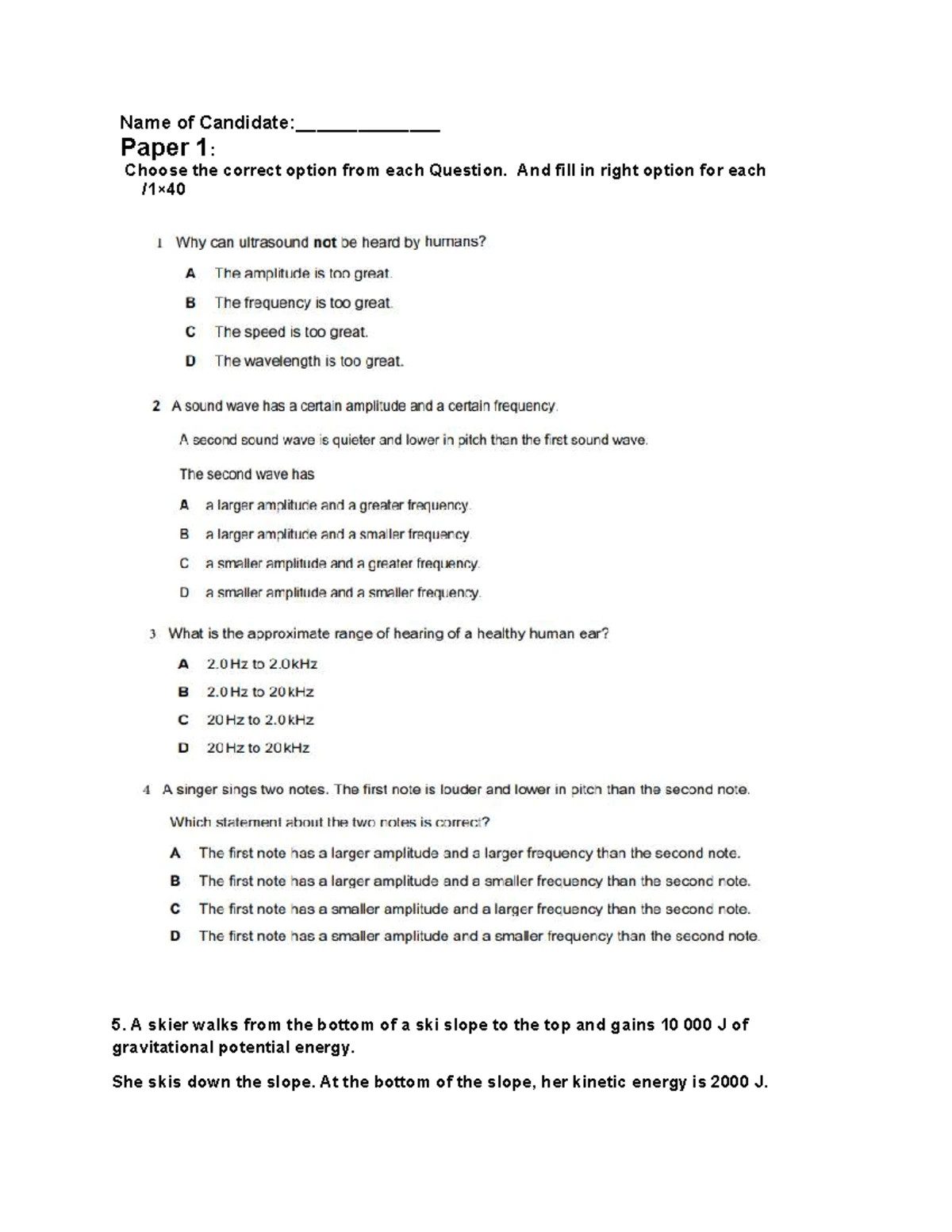 Mod 2 - Year 11 Physics Prelim Notes on Dynamics, Energy & Momentum ...