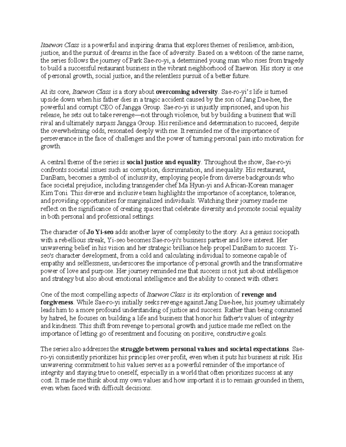 Reflection on Liberation Themes in My Liberation Notes - Studocu
