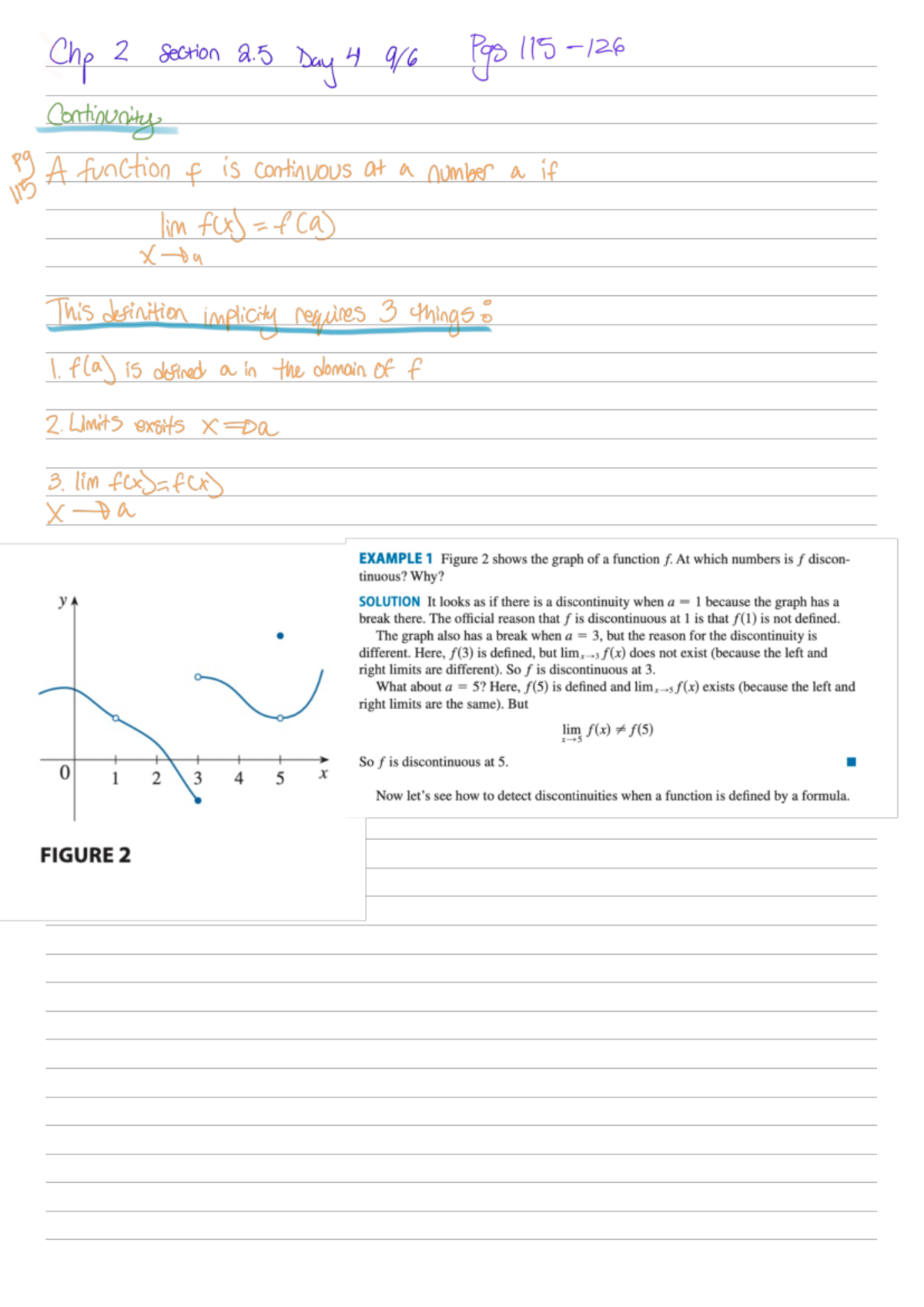 Chapter 2: Understanding Continuity and Discontinuities (Section 5 ...