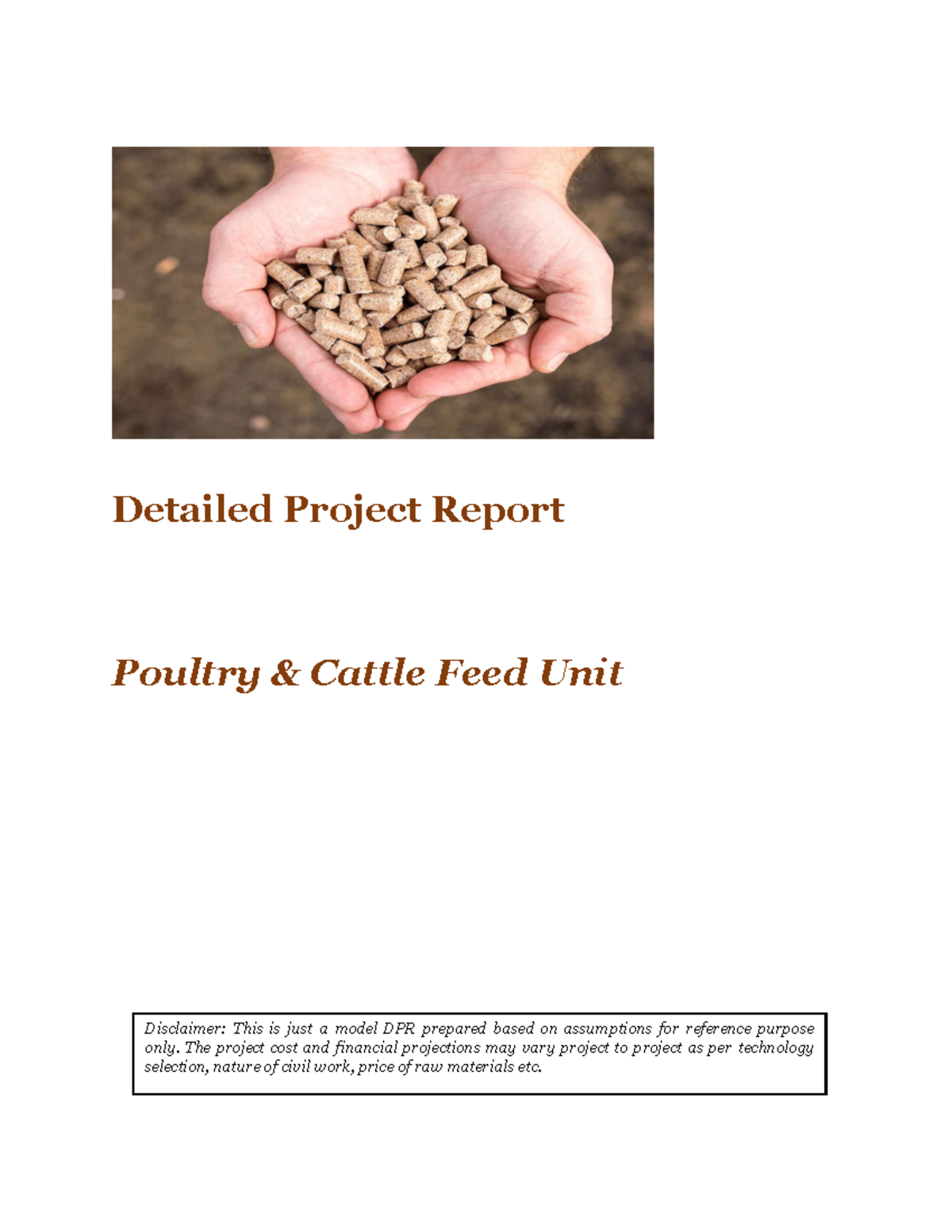 DPR for Poultry & Cattle Feed Unit: Project Overview and Analysis - Studocu