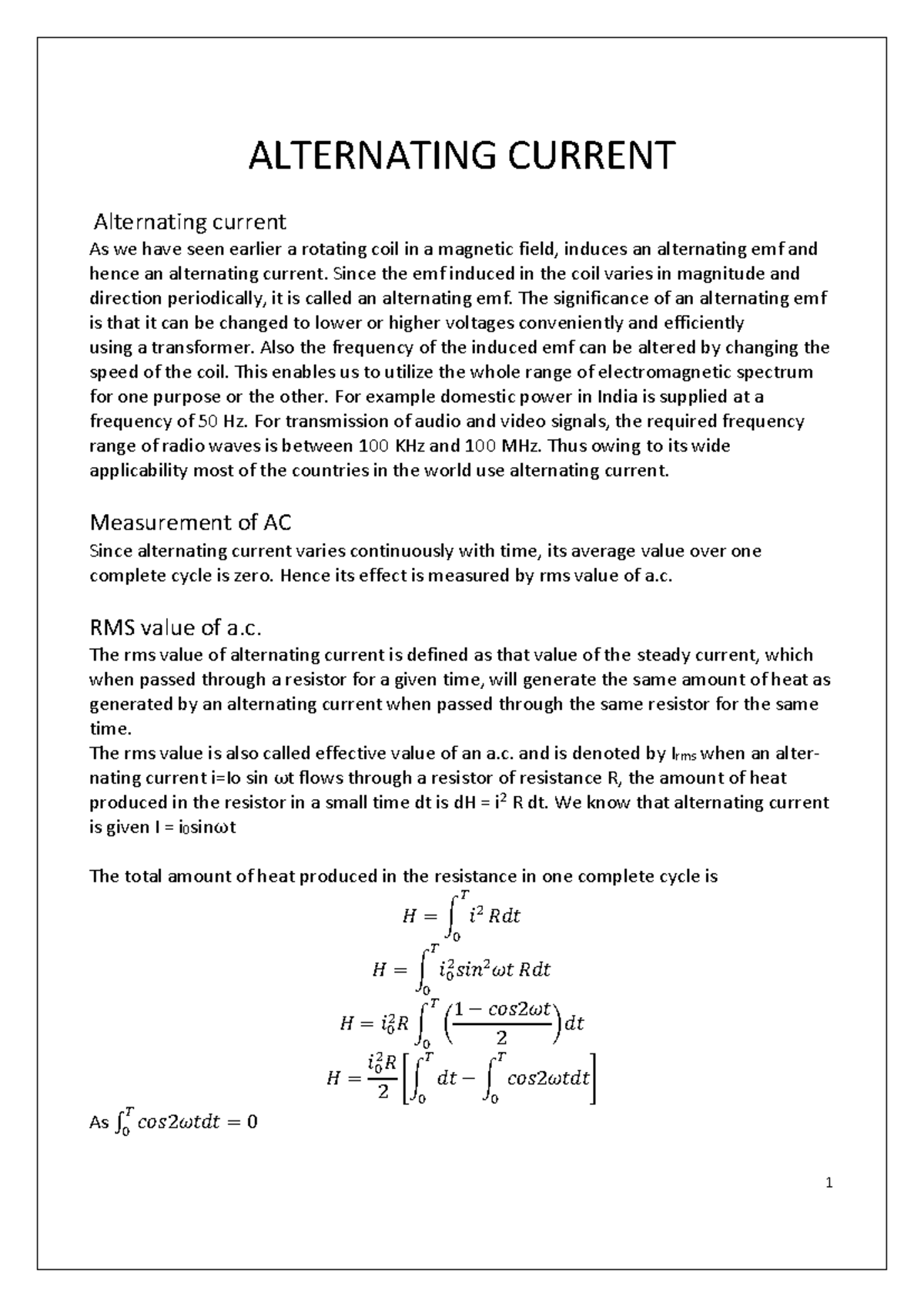 AC Circuits: Understanding Alternating Current and Its Applications ...