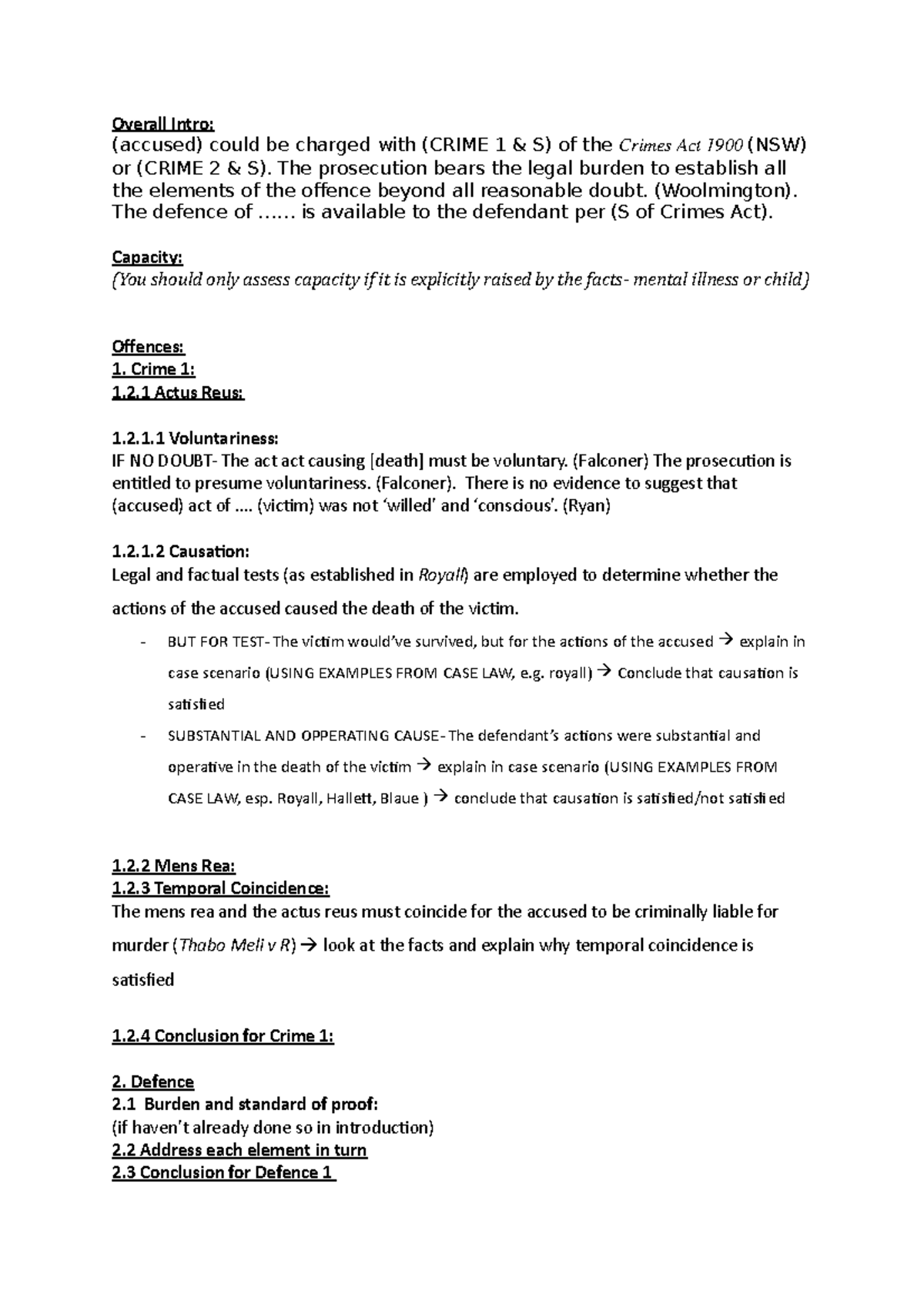 Exam Protocol for Discussion Questions (Law 101 - Final Exam) - Studocu
