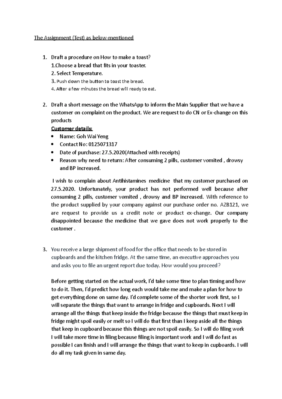 ASM553 - Group Assignment 1 - Workflow Analysis and Design - Studocu