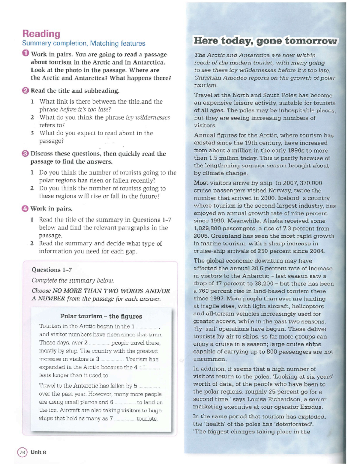 Reading 8 lesson 4 part 2 - Teaching English as a second language - Studocu