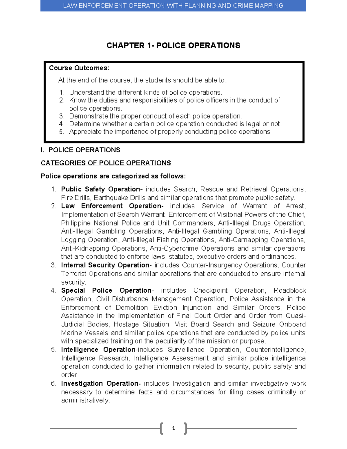Chapter-1 Week-1-12 - it is a major subject in criminology - CHAPTER 1 ...