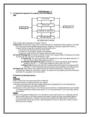 POP set - 2 solution - pop - POP Model paper – 2 a) Explain the ...
