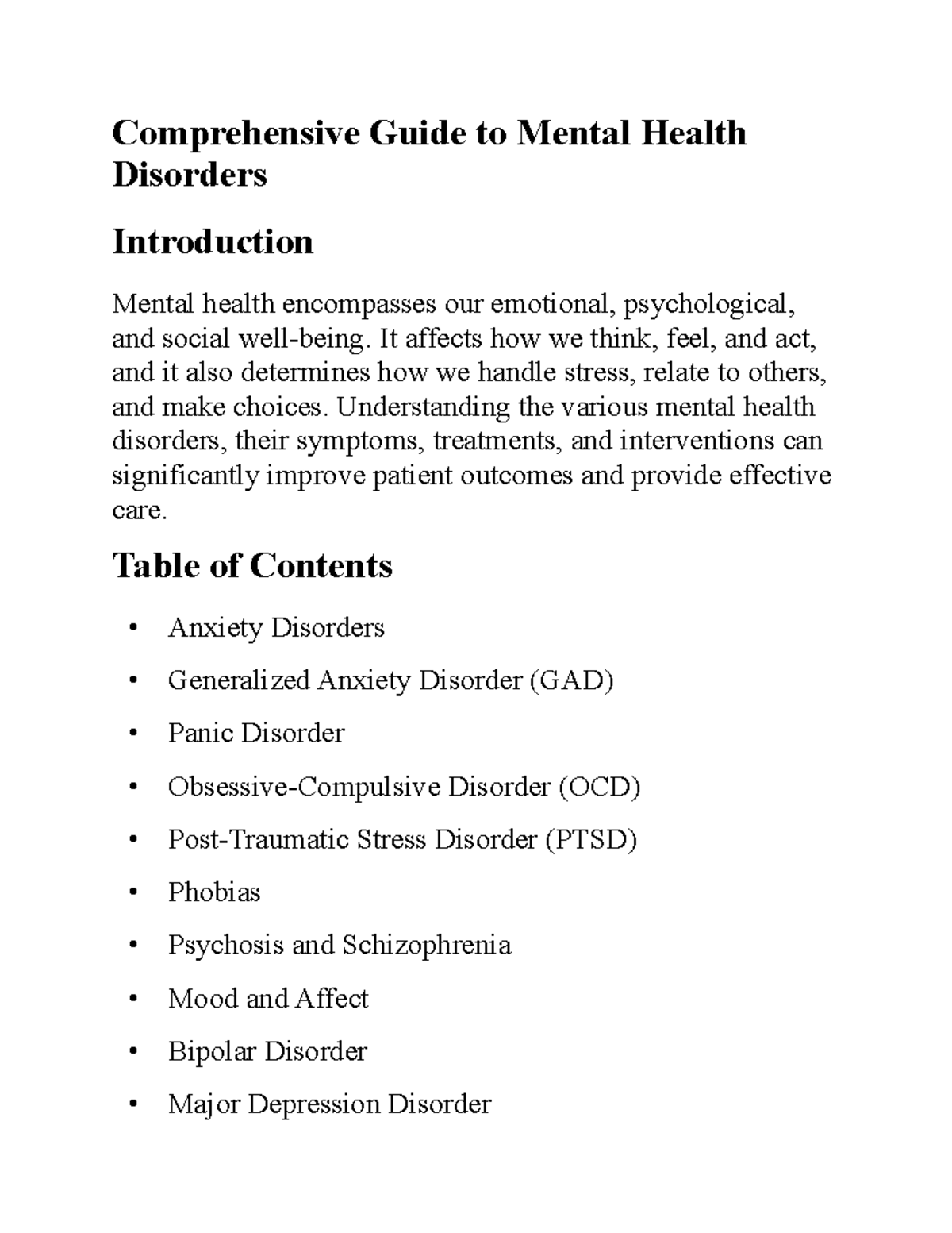 Comprehensive Guide To Mental Health Through Medication