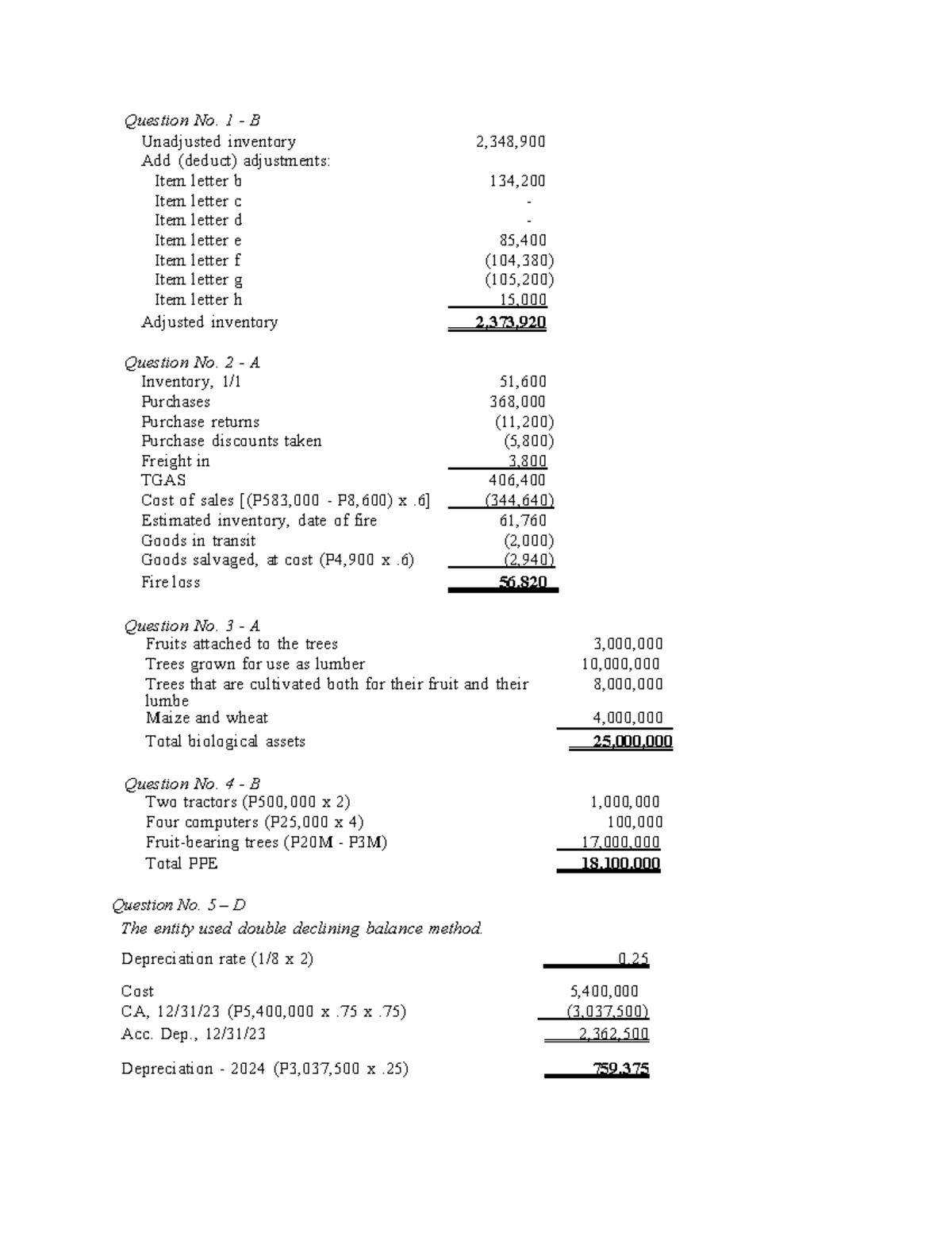 FAR 101: Chapter Exam Answer Key and Solutions - Studocu