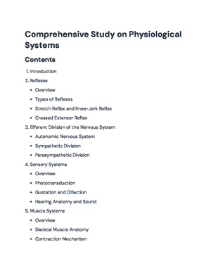 Study Guide: Chapter 11 - Overview of the Autonomic Nervous System ...