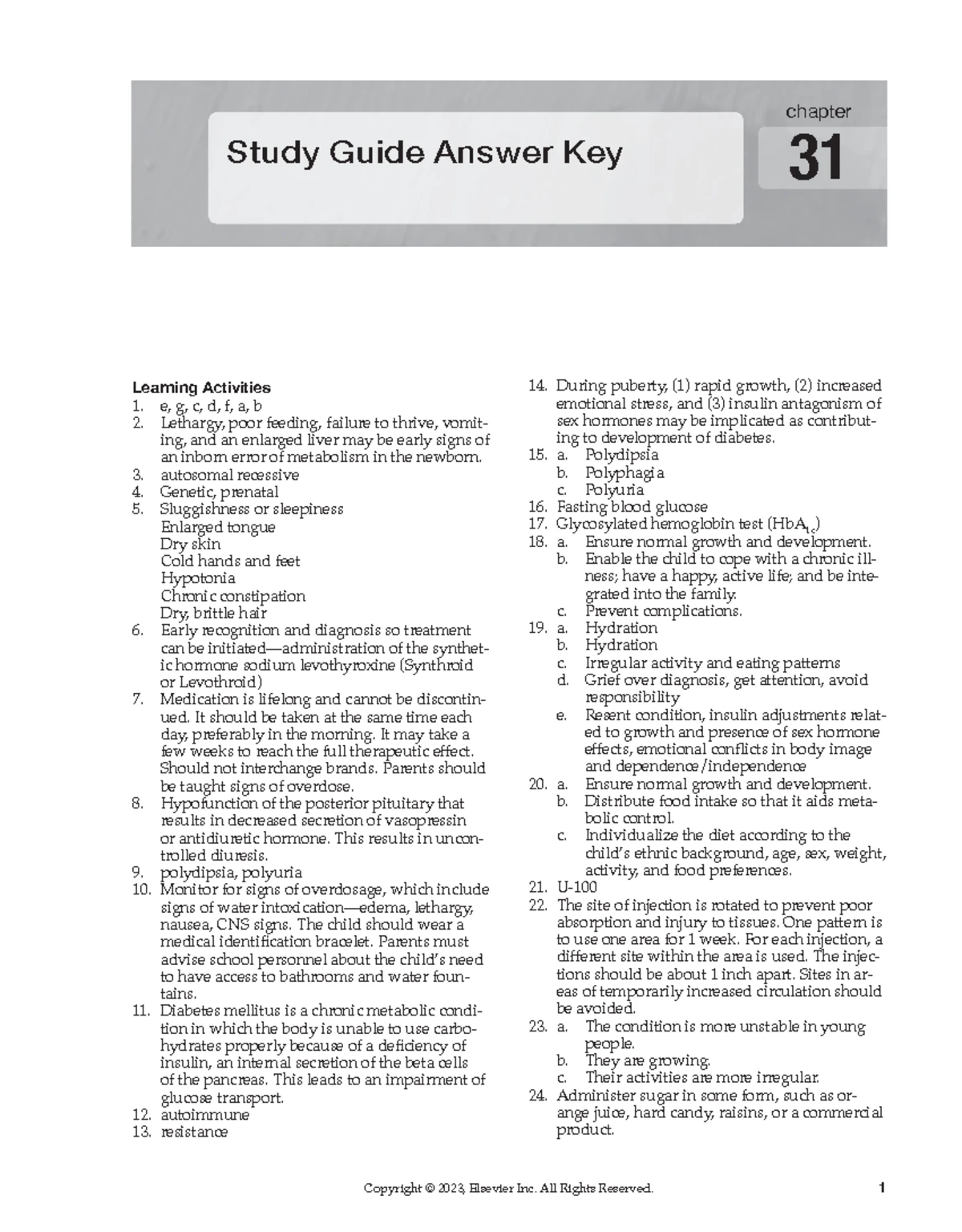 Chapter 030 - Study Guide Key for Skin Disorders and Treatments - Studocu