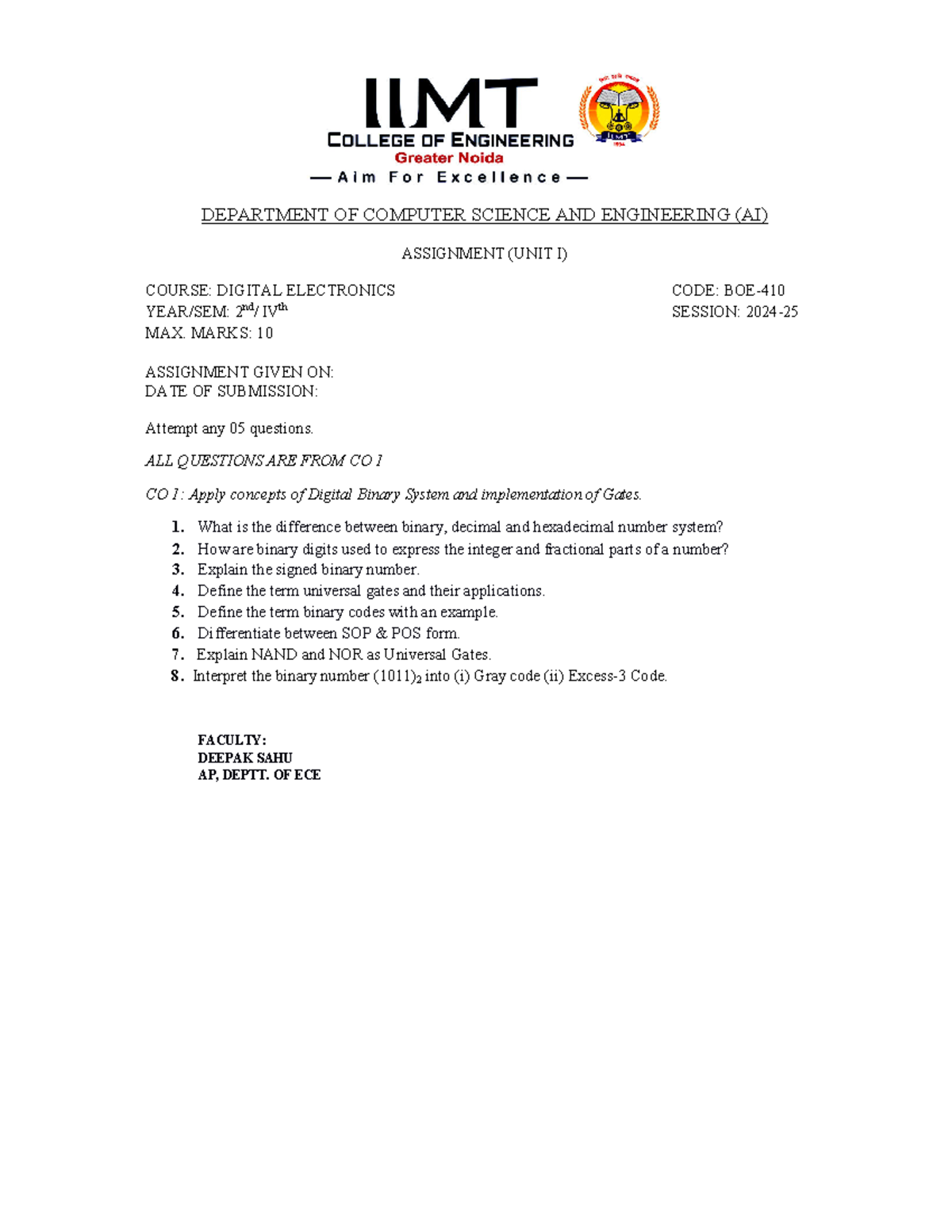15279 55831944569 - Summary notes - DEPARTMENT OF COMPUTER SCIENCE AND ...