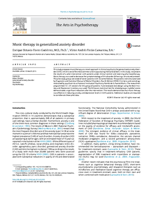 Effects of Music Therapy on Depression & Anxiety Disorders: A Review ...
