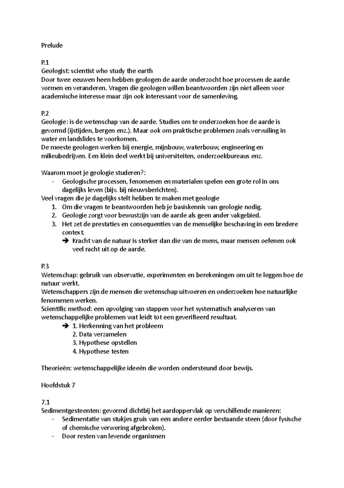 Hoofdstuk 7 - Sedimentgesteenten - Systeem Aarde 2 Hoofdstuk 7 ...