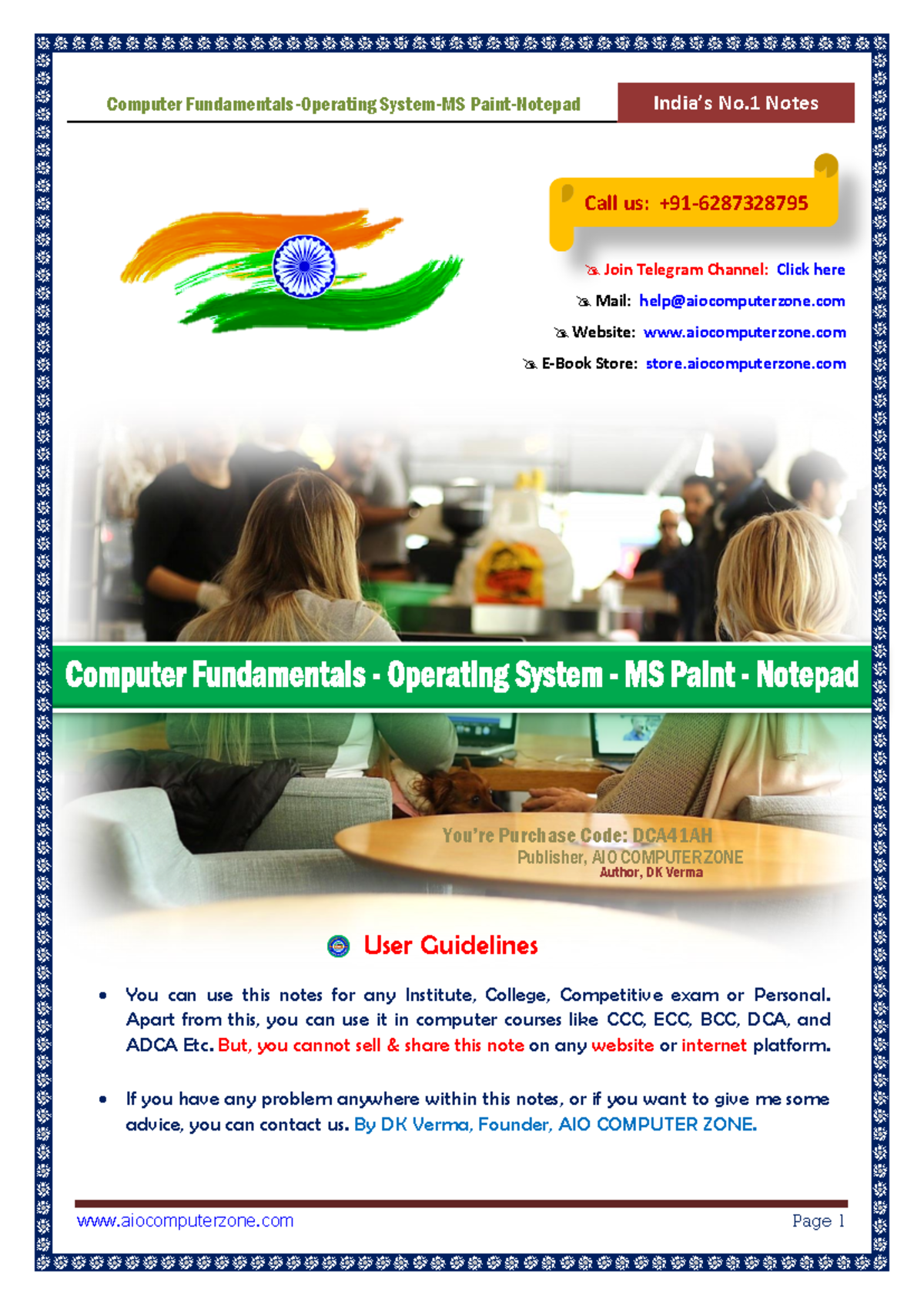 Fundamentals of Operating Systems: Paint & Notepad Notes - DCA - Studocu