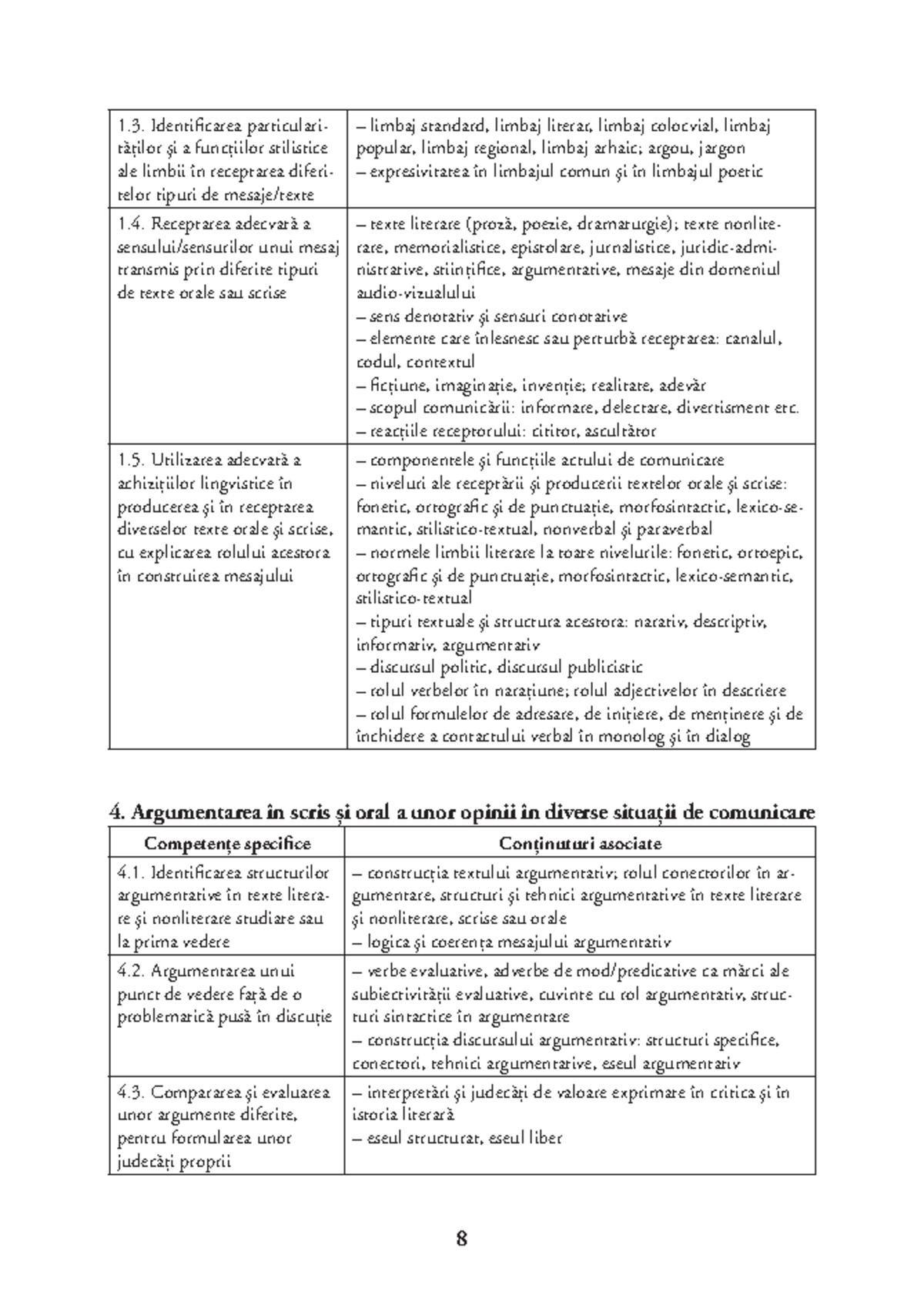 Text argumentativ: Teorie și practică în analiza mesajelor (LIMB 101 ...