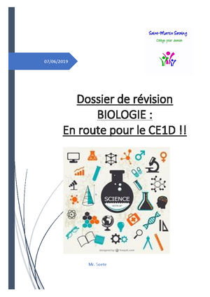 Sciences - 2e année - Enseignement Secondaire (1er degré) - Studocu
