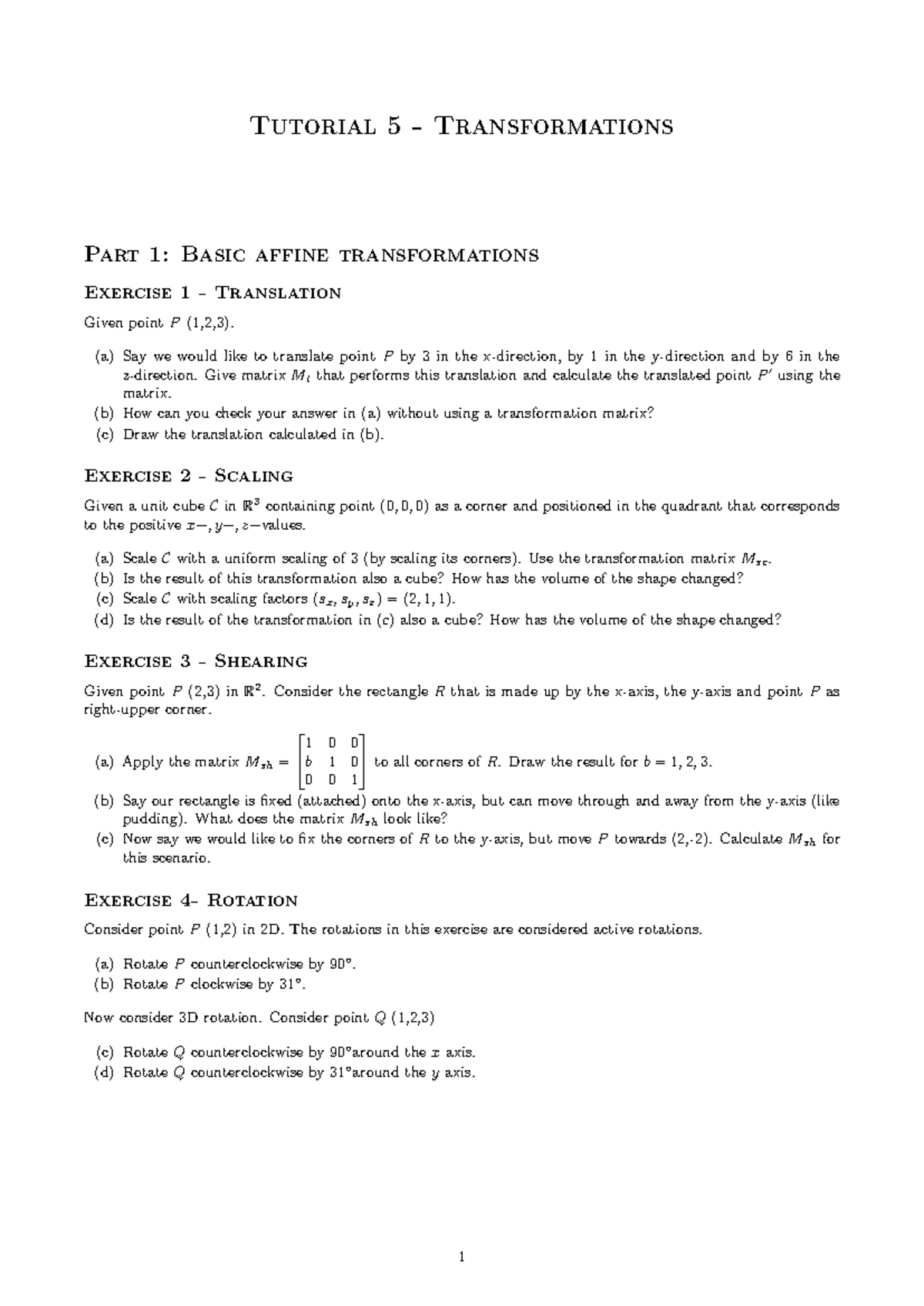 Tutorial 5: Transformations - Affine, Projections, and Reflections ...