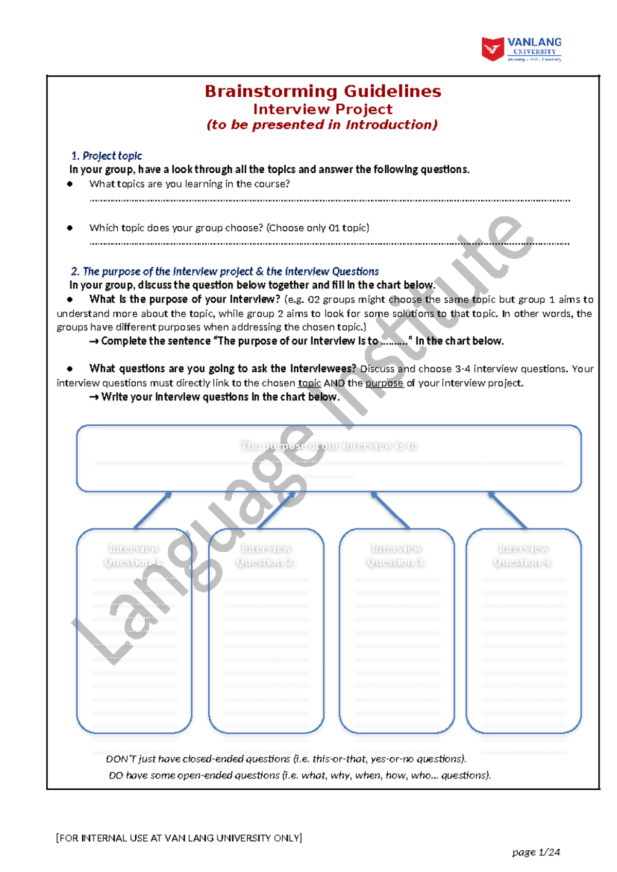 [ Editable] PBA Manual - Interview Project - Brainstorming Guidelines ...