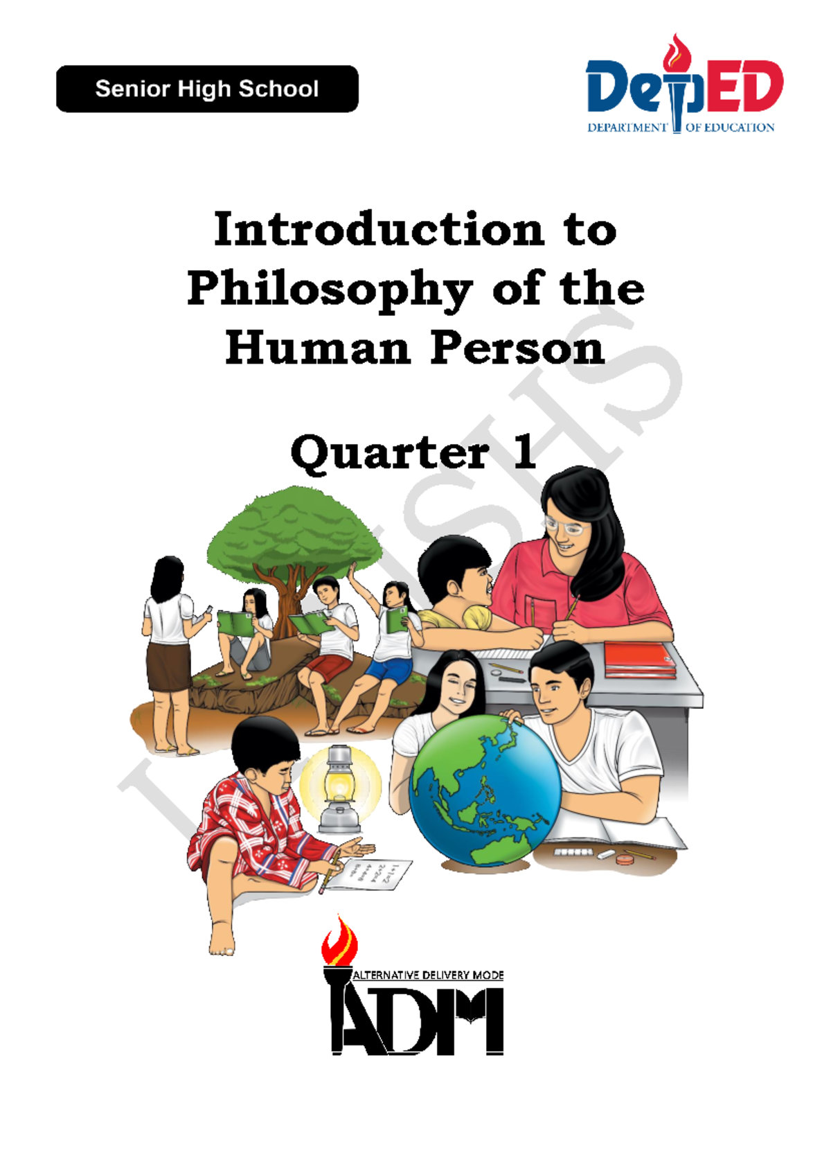 Intro to Philo of the Human Person (ADM) - Quarter 1 Module - Studocu