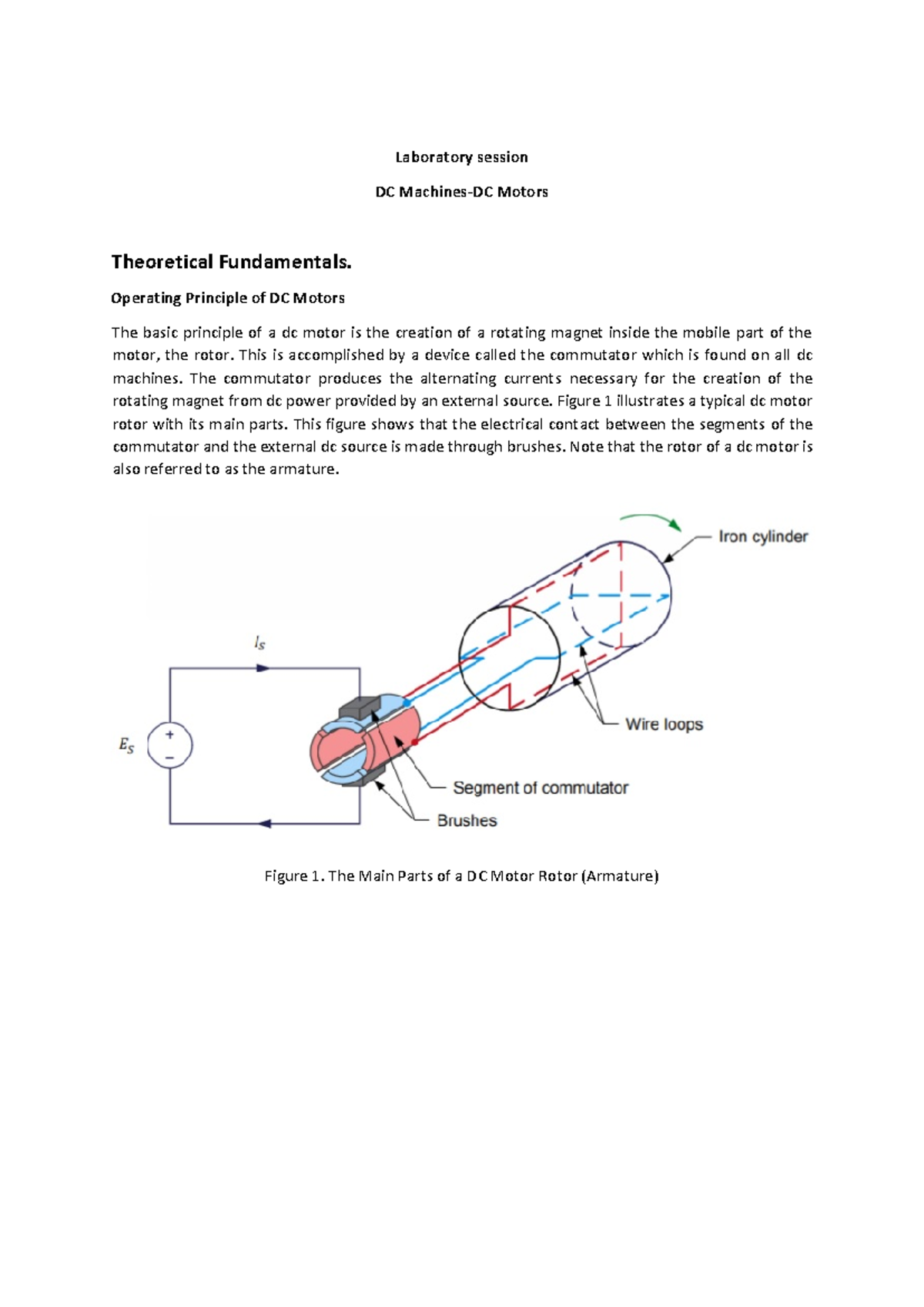 Lab 2 - Comprehensive Study of DC Motors and their Operations - Studocu