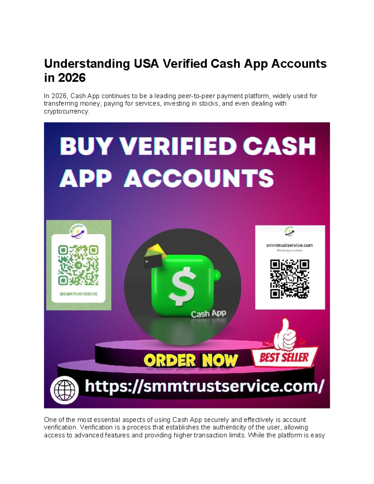 Top 7 Trusted Sites for Verified Cash App Accounts in the USA 2026 - Studocu