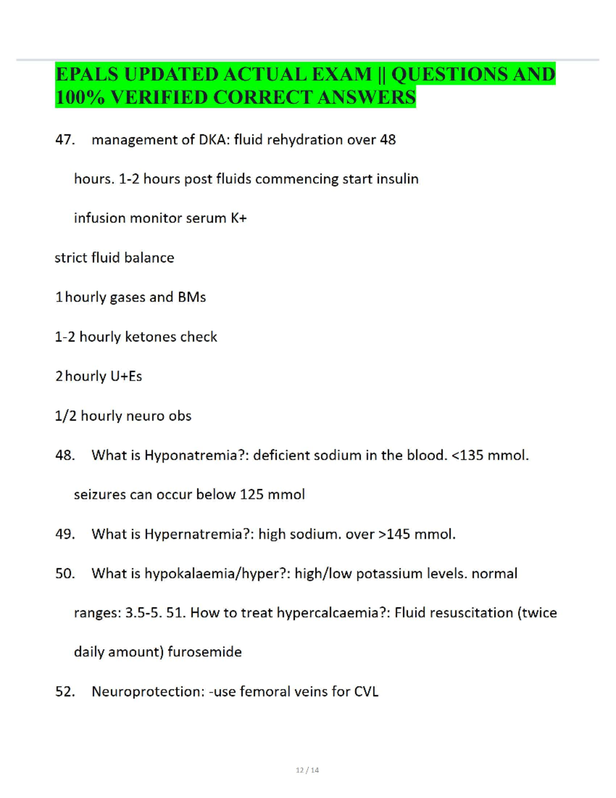 EPALS UPDATED EXAM II QUESTIONS & ANSWERS - Studocu