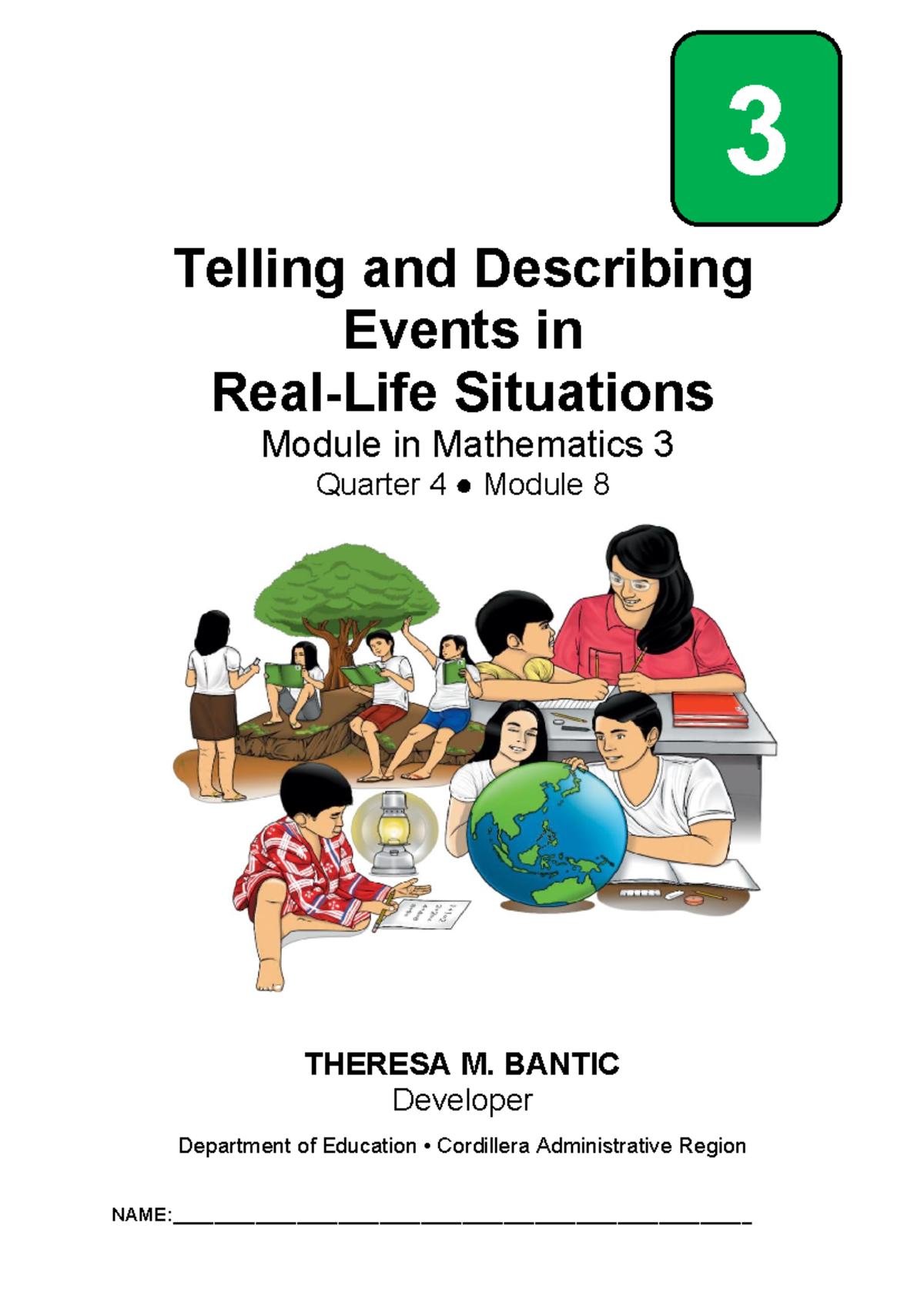 Math3 Q4 Mod8: Real-Life Events & Probability Analysis by Theresa ...