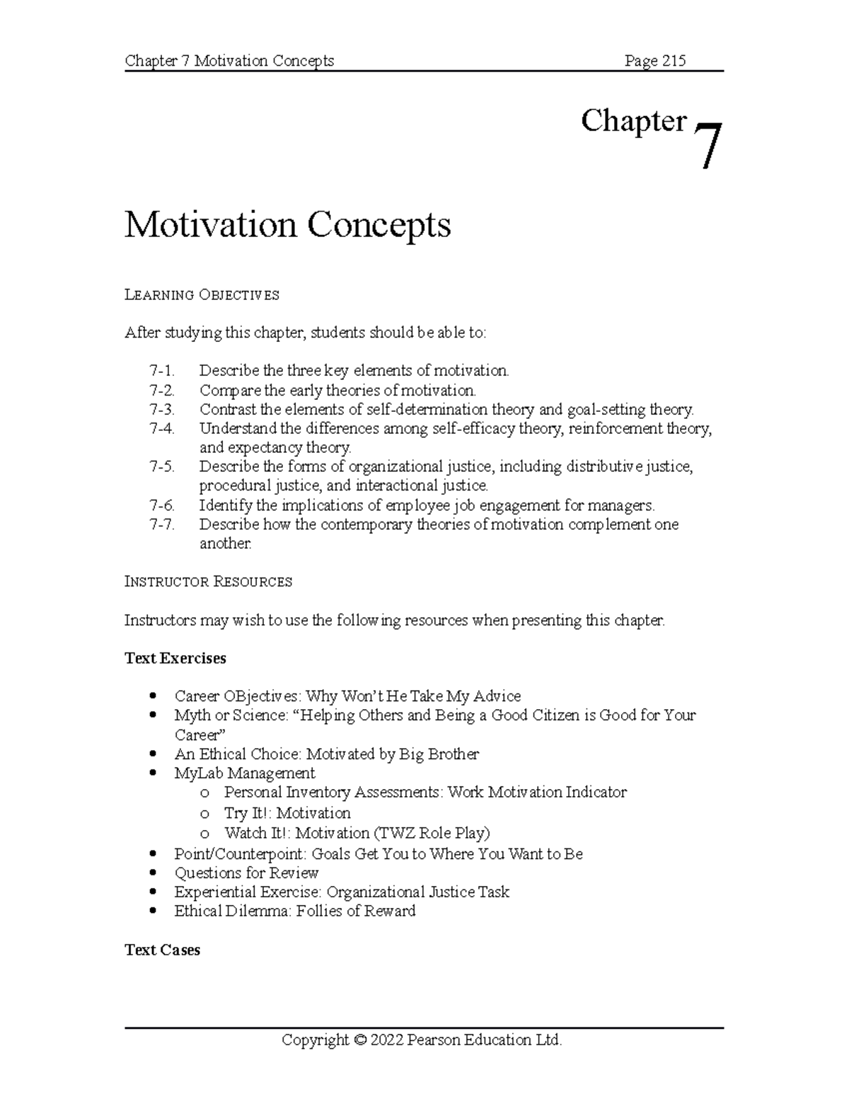 Robbinsjudge ob18 im 07 - Chapter 7 Motivation Concepts LEARNING ...