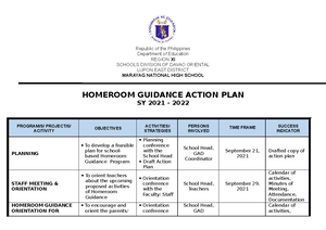 Week1 - daily lesson log - Appendix E. WEEKLY HOME LEARNING PLAN GRADE ...