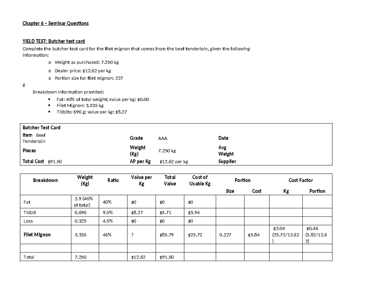 Chapter 6 - Seminar Worksheet w Answers - Chapter 6 – Seminar Questions ...