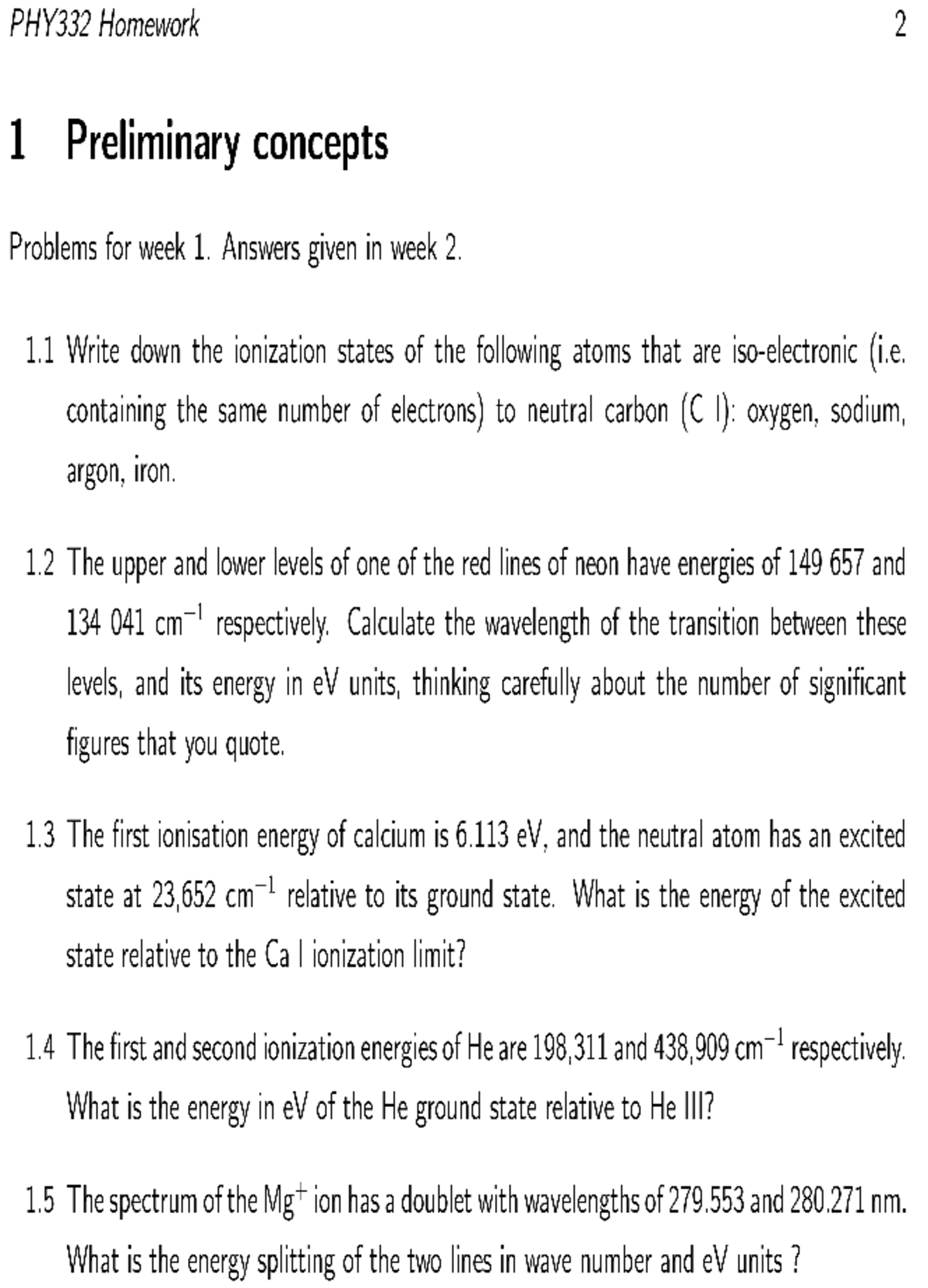 PHY332 - Homework-2 - Homework - PHY332 - Studocu