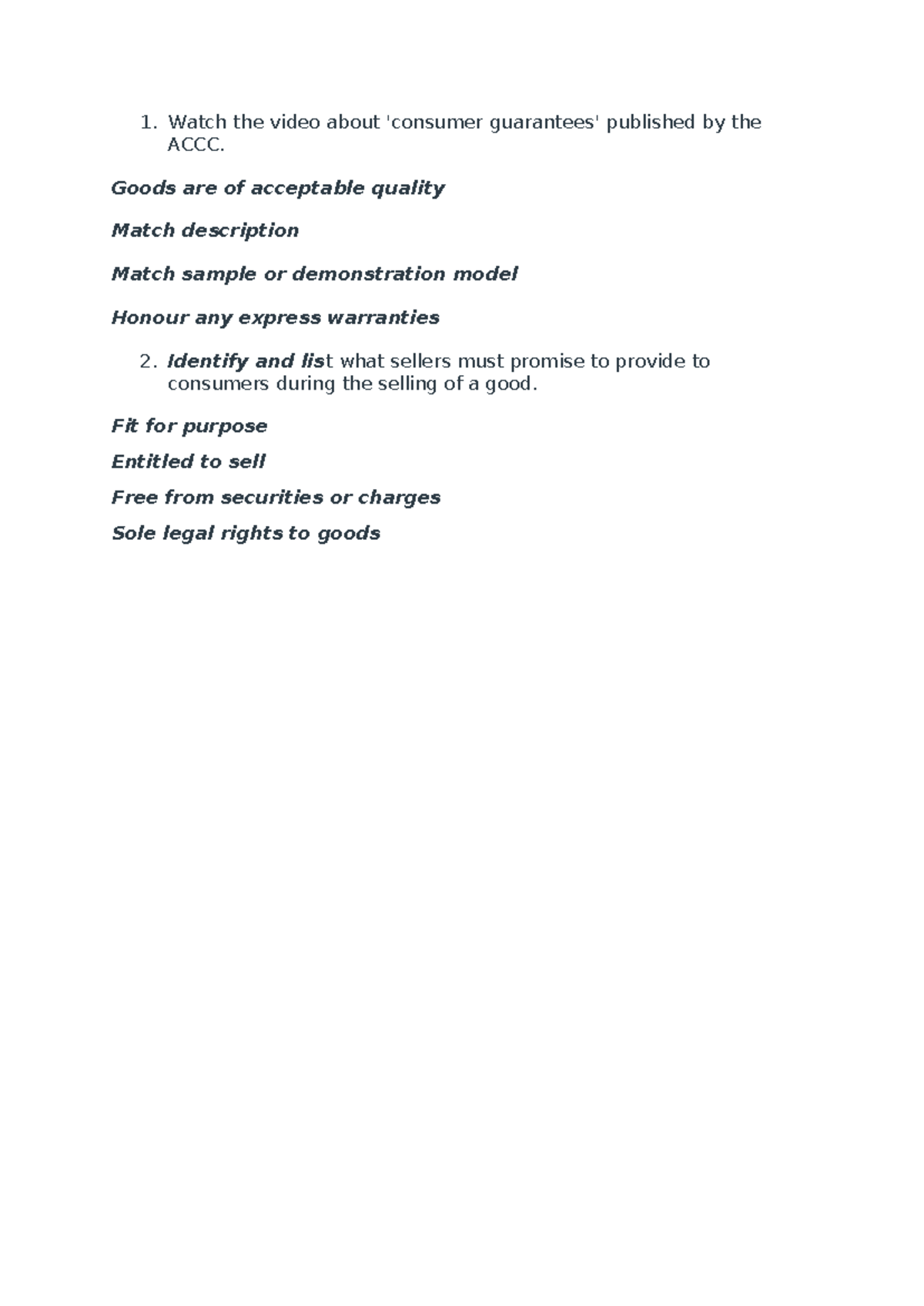 Consumer protection - commerce - Watch the video about 'consumer ...